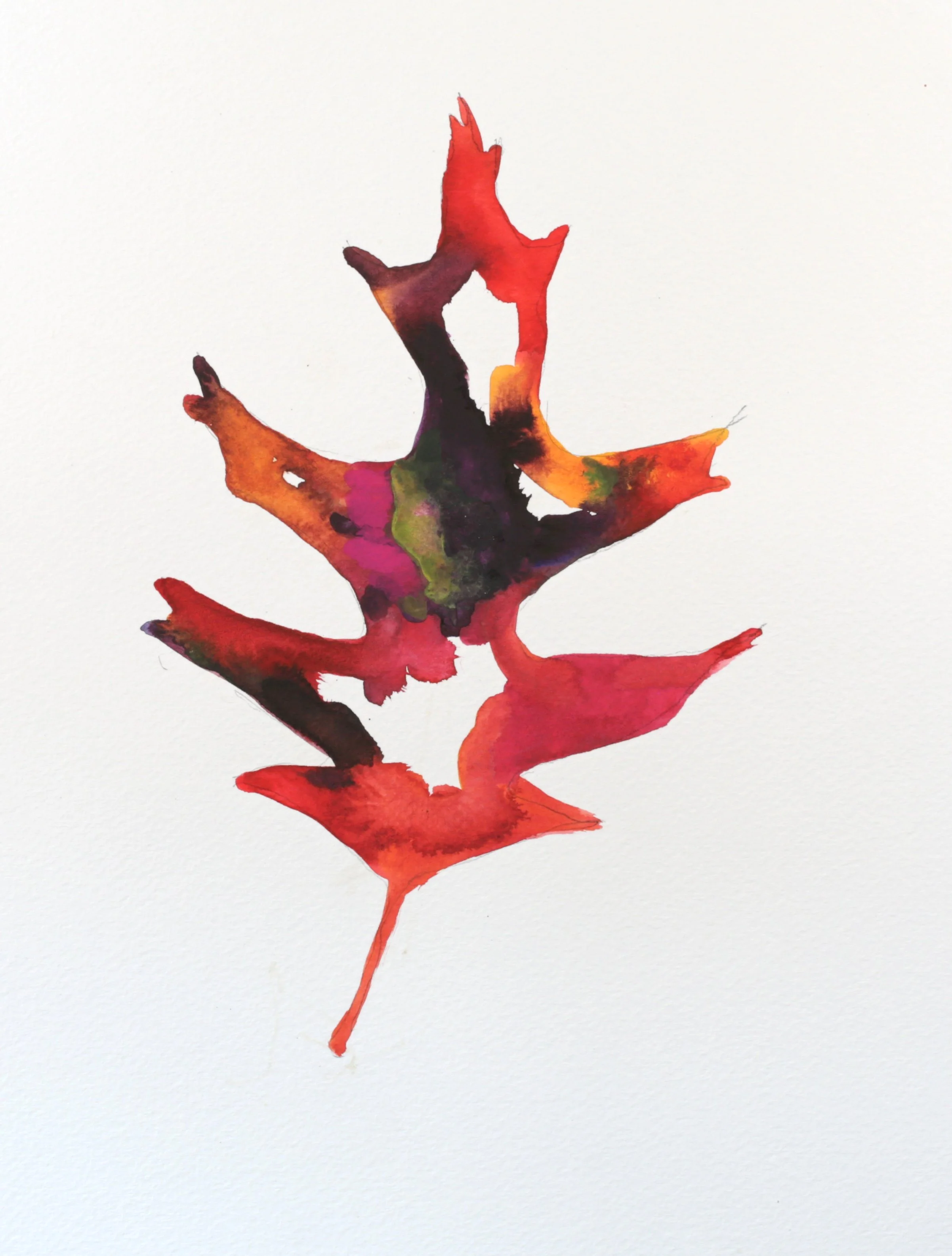 24-0363, 2018, Watercolor on paper, 14 1/4" X 10 1/4"