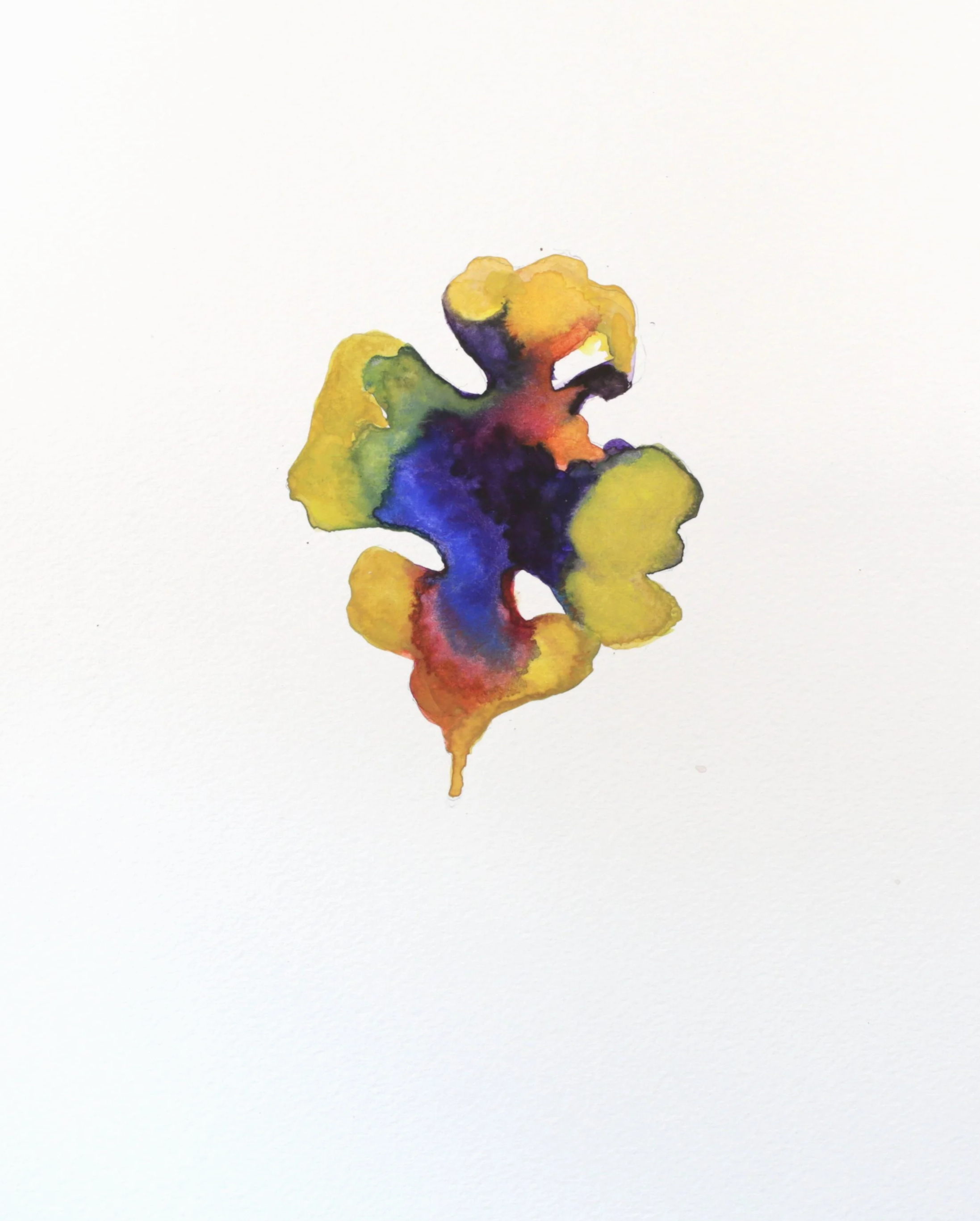 24-0372, 2018, Watercolor on paper, 14" X 11"