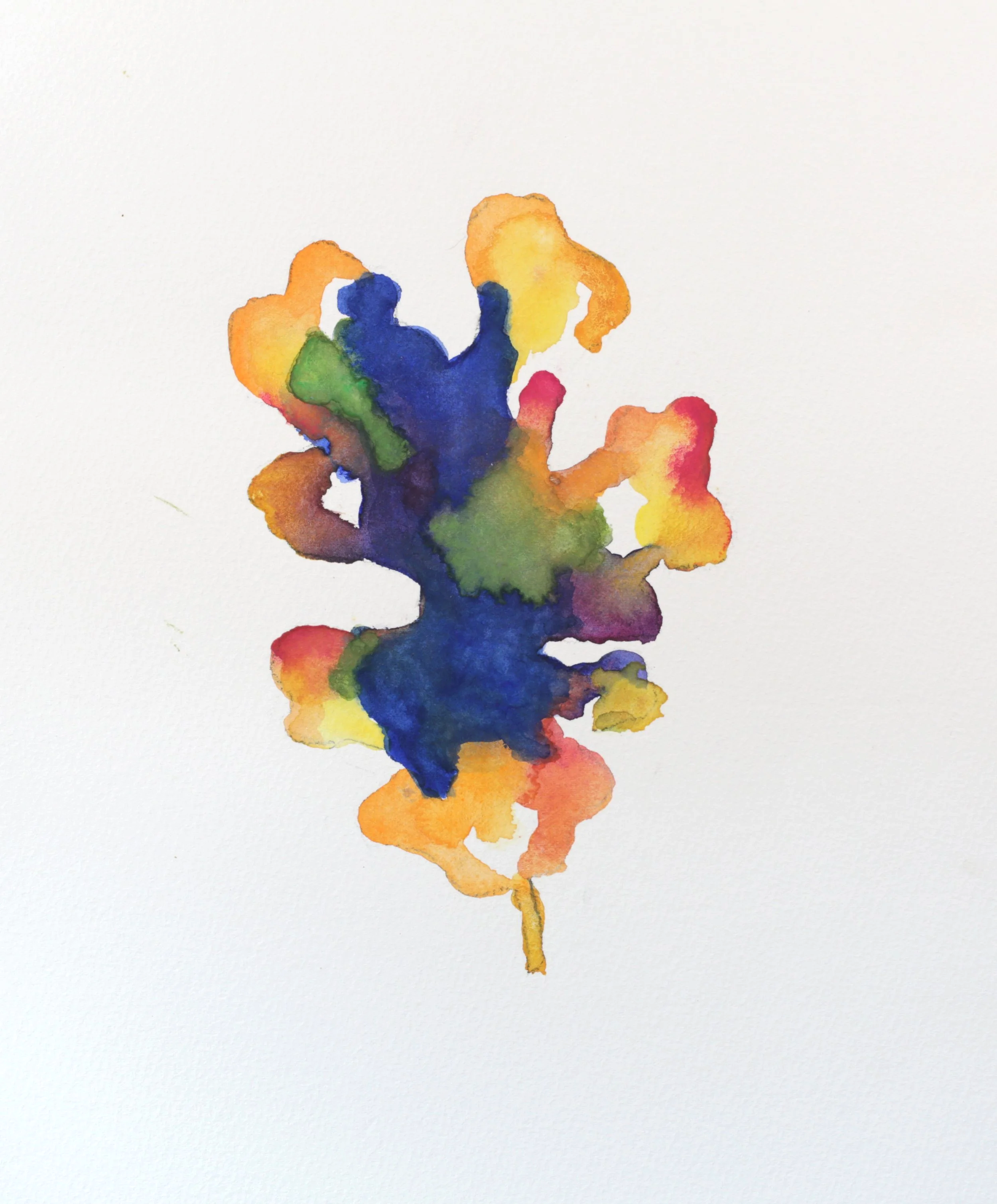 24-0373, 2019, Watercolor on paper, 12" X 9"
