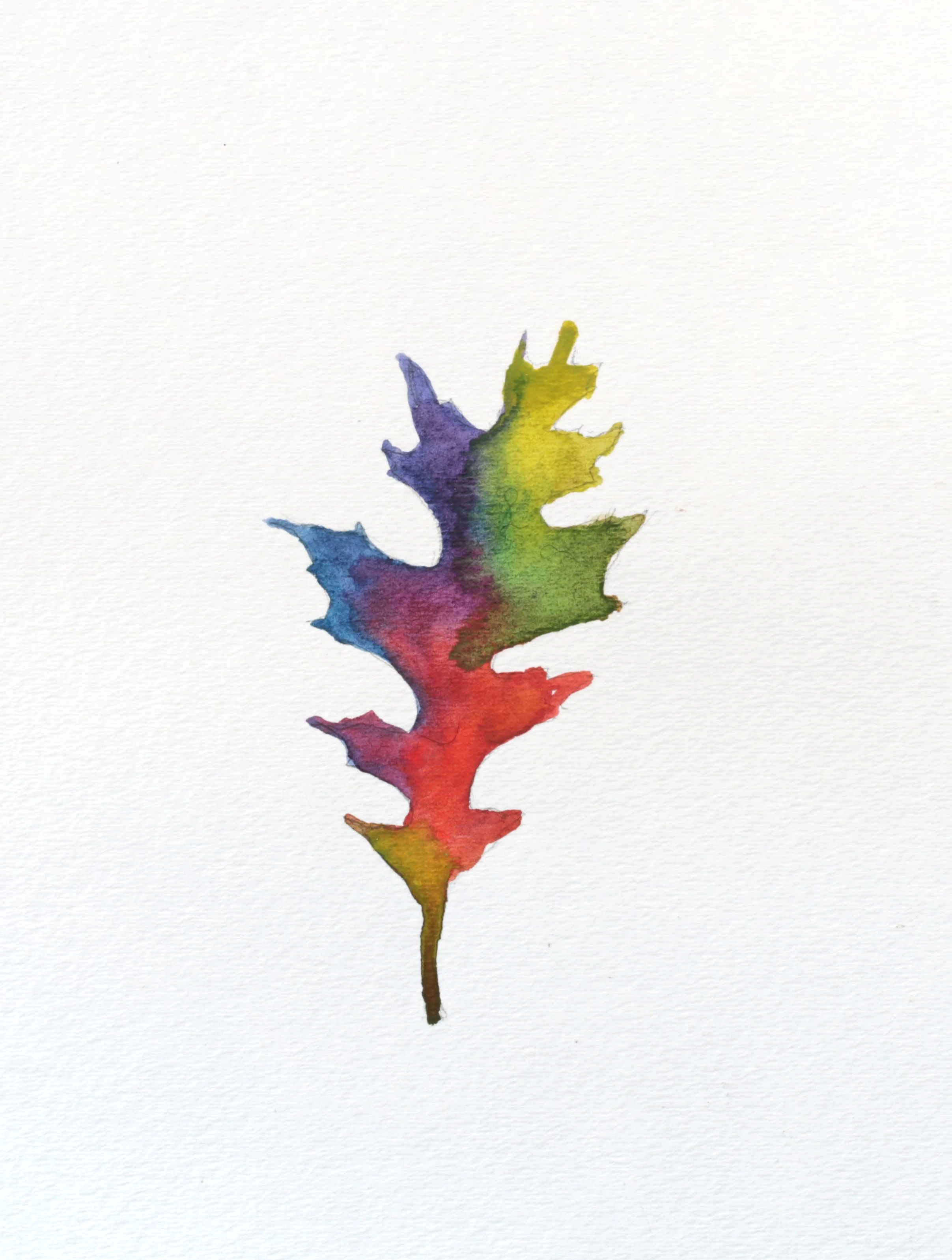 24-0374, 2019, Watercolor on paper, 11" X 7"