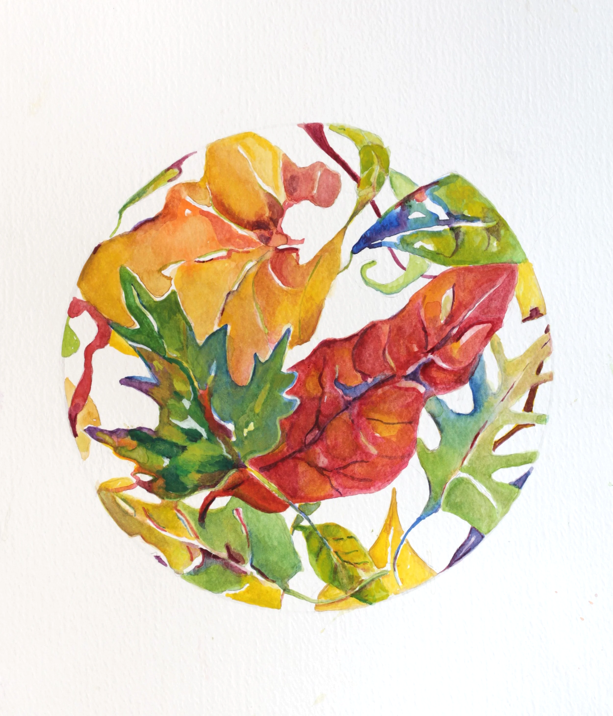 24-0378, 2019, Watercolor on paper, 12" X 9"