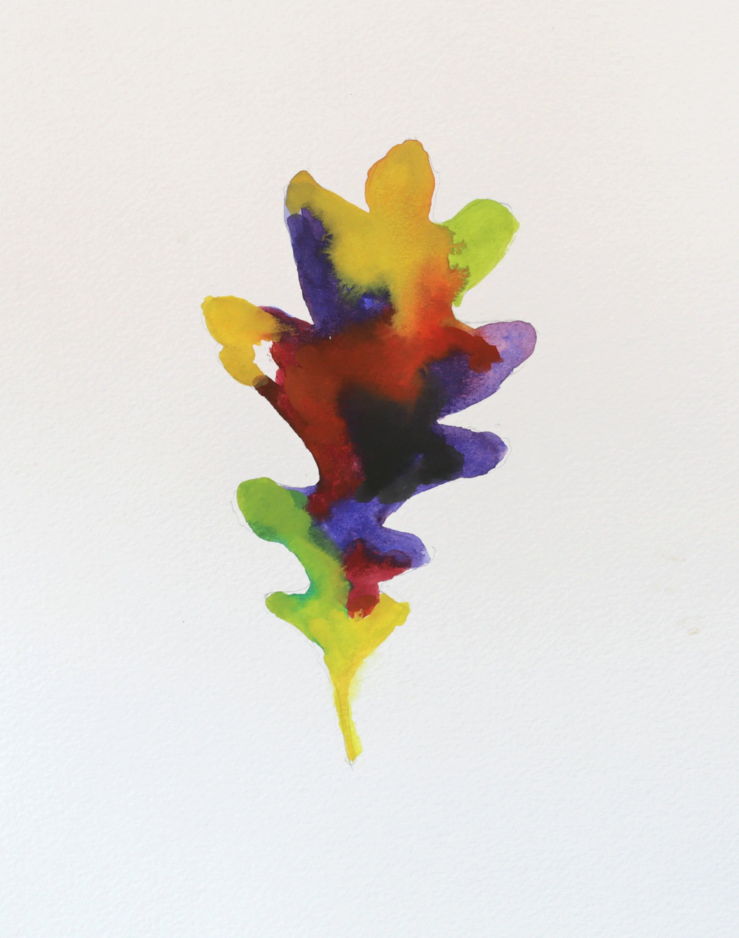 24-0381, 2019, Watercolor on paper, 10" X 8"