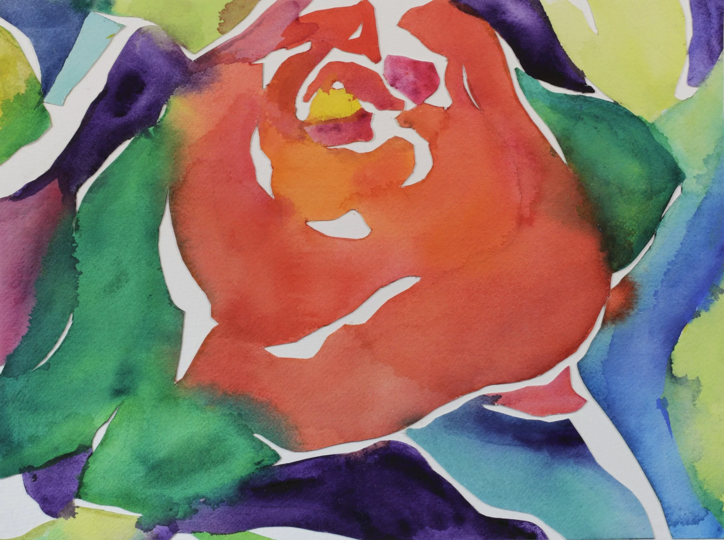 24-0388, 2018, Watercolor on paper, 14" X 11"