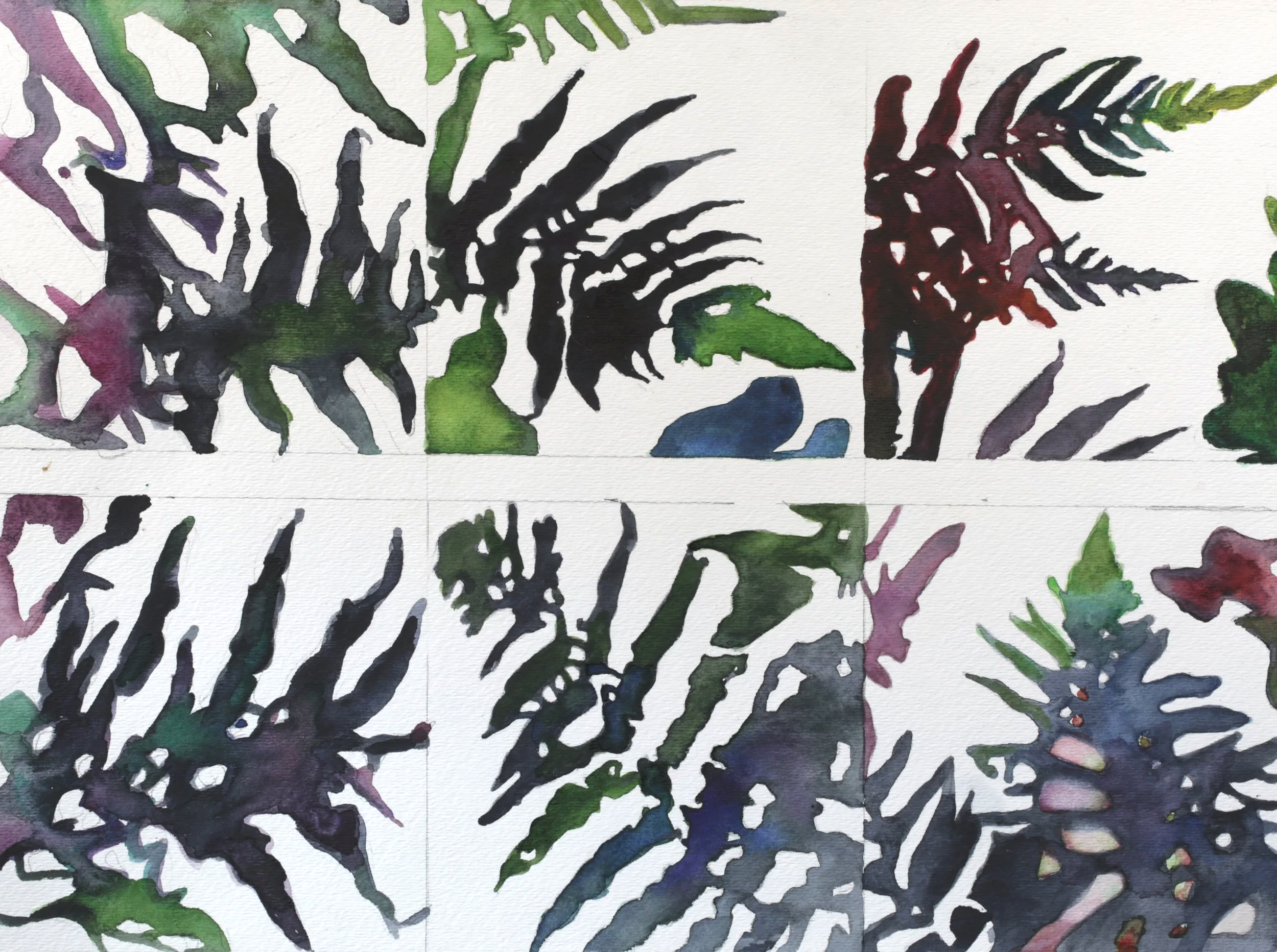 24-0392, 2018, Watercolor on paper, 15" X 11"