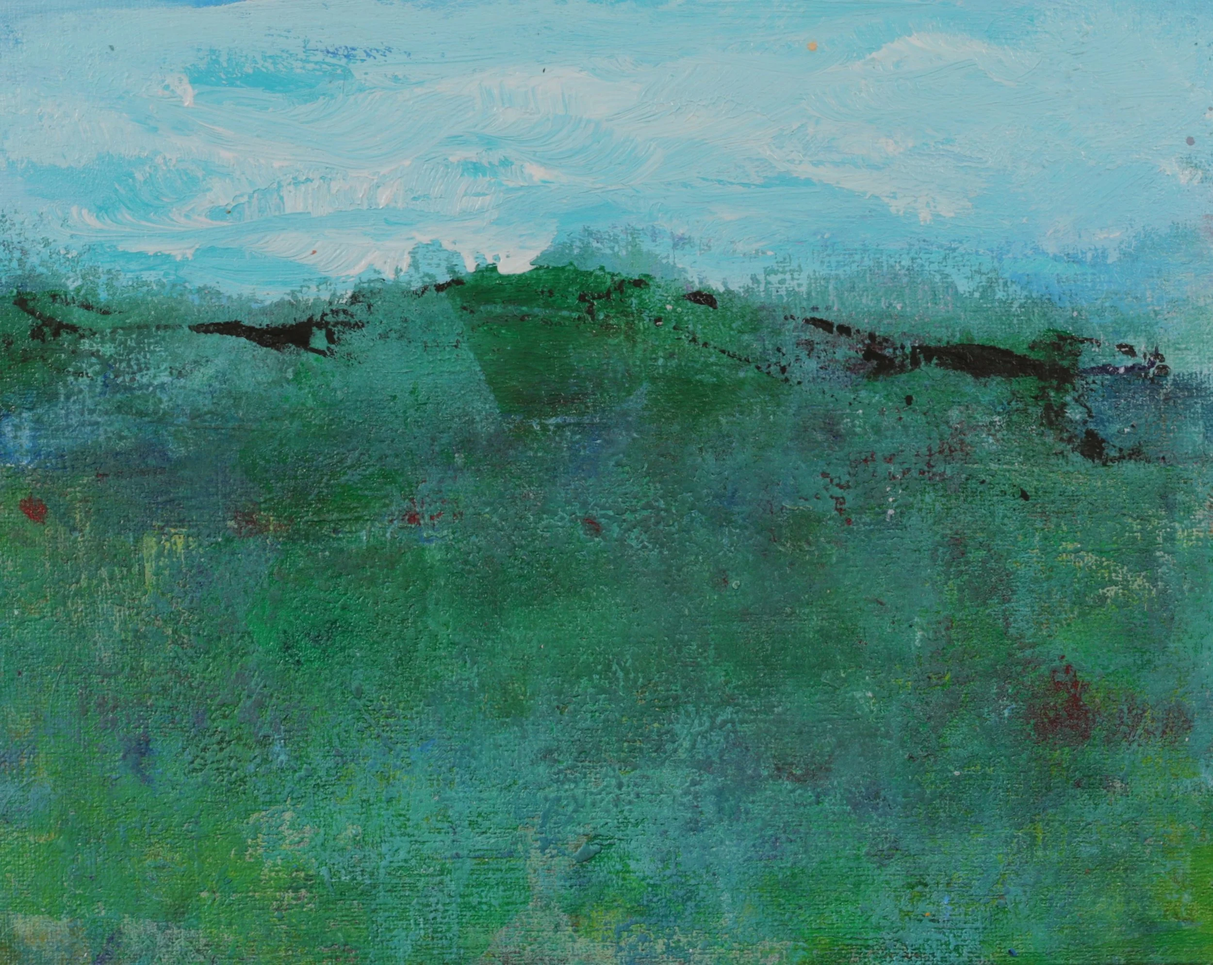 24-036, 2025, Acrylic on paper, 8" x 10"