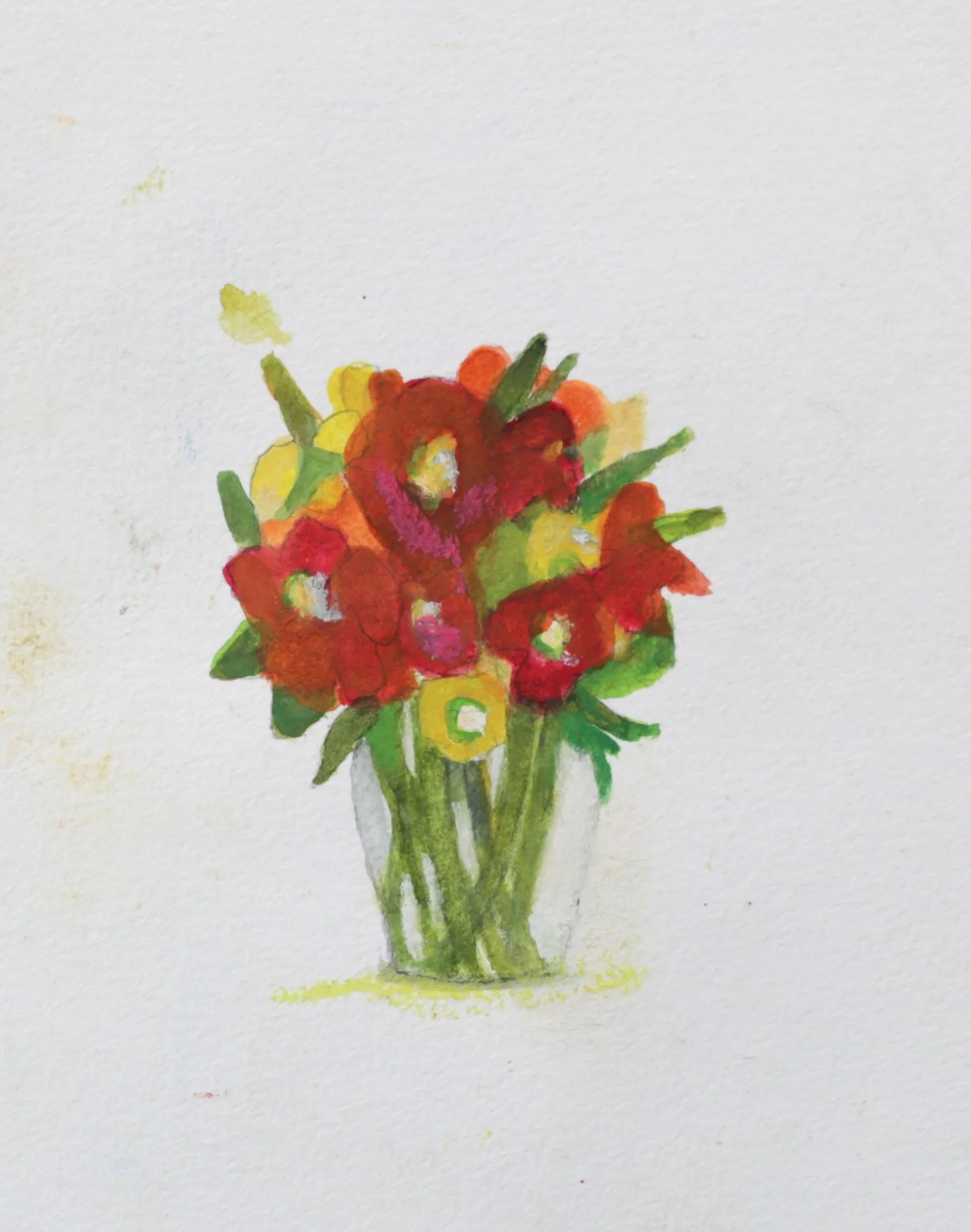 25-0360, 2023, Watercolor on paper, 4" X 3"