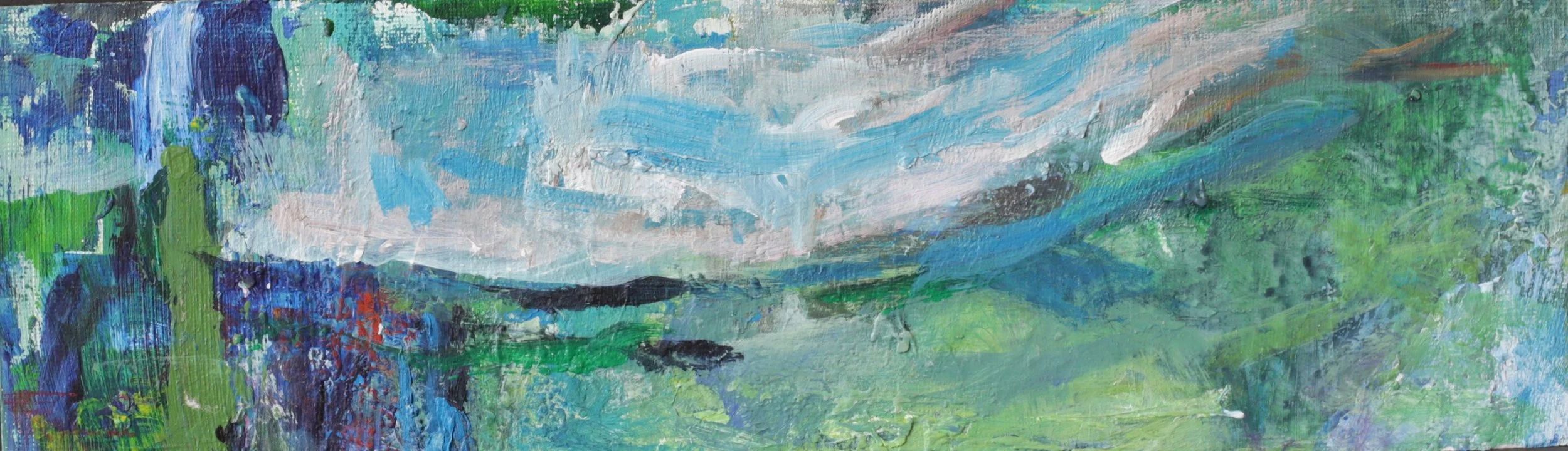 24-064, 2026 Acrylic on paper, 3 5/8" x 12"