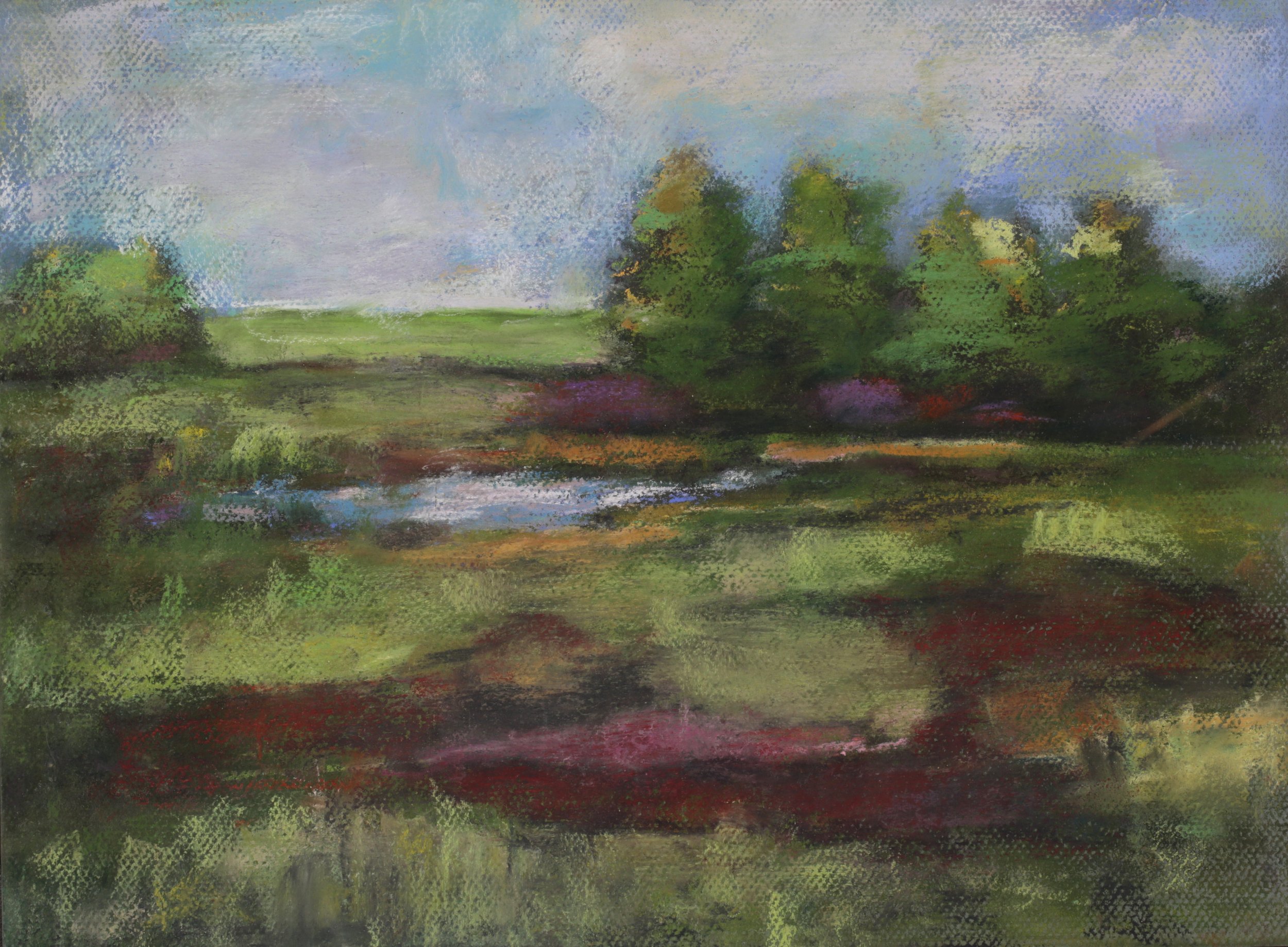 24-0221, 2024, Pastel on paper, 12" x 16"