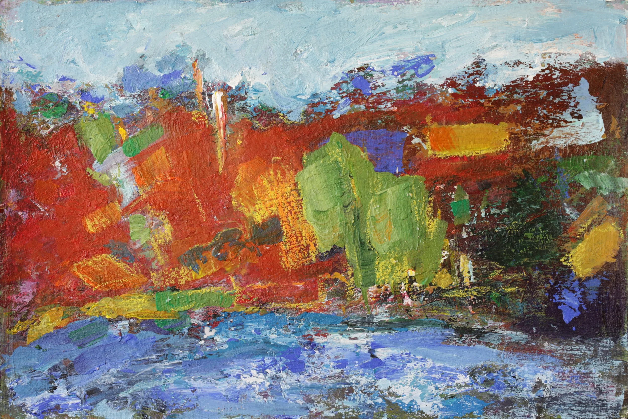24-083, 2026, Acrylic on paper, 12" x 18"