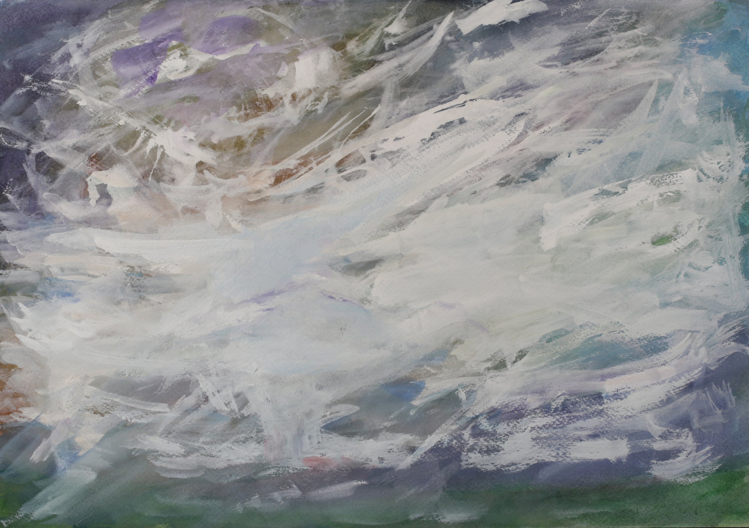24-0317, 2025, Watercolor on paper, 14" X 20"