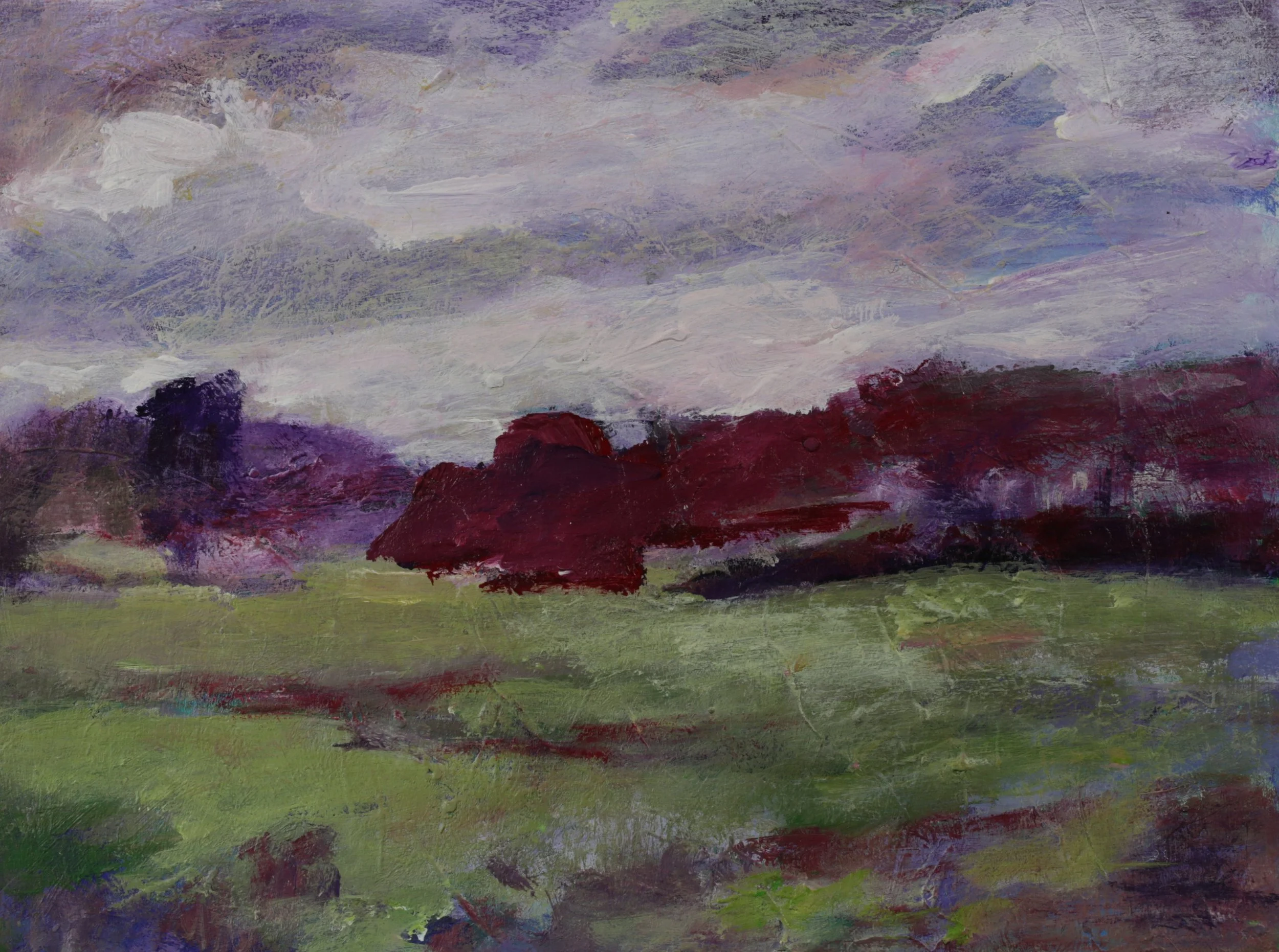 24-035, 2025, Acrylic on paper, 9" x 12"
