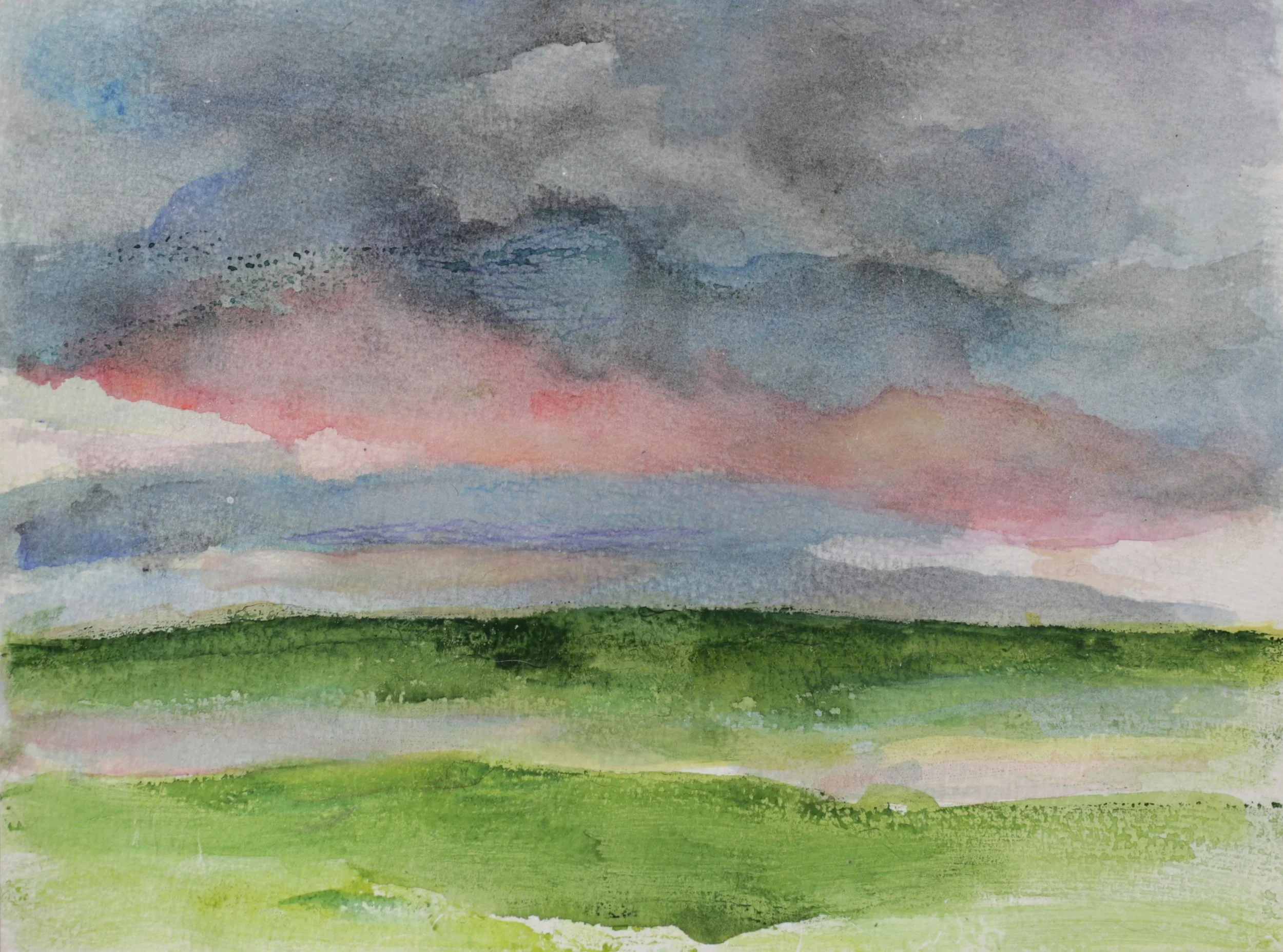26-0319, 2024, Watercolor on paper, 9" X 12"