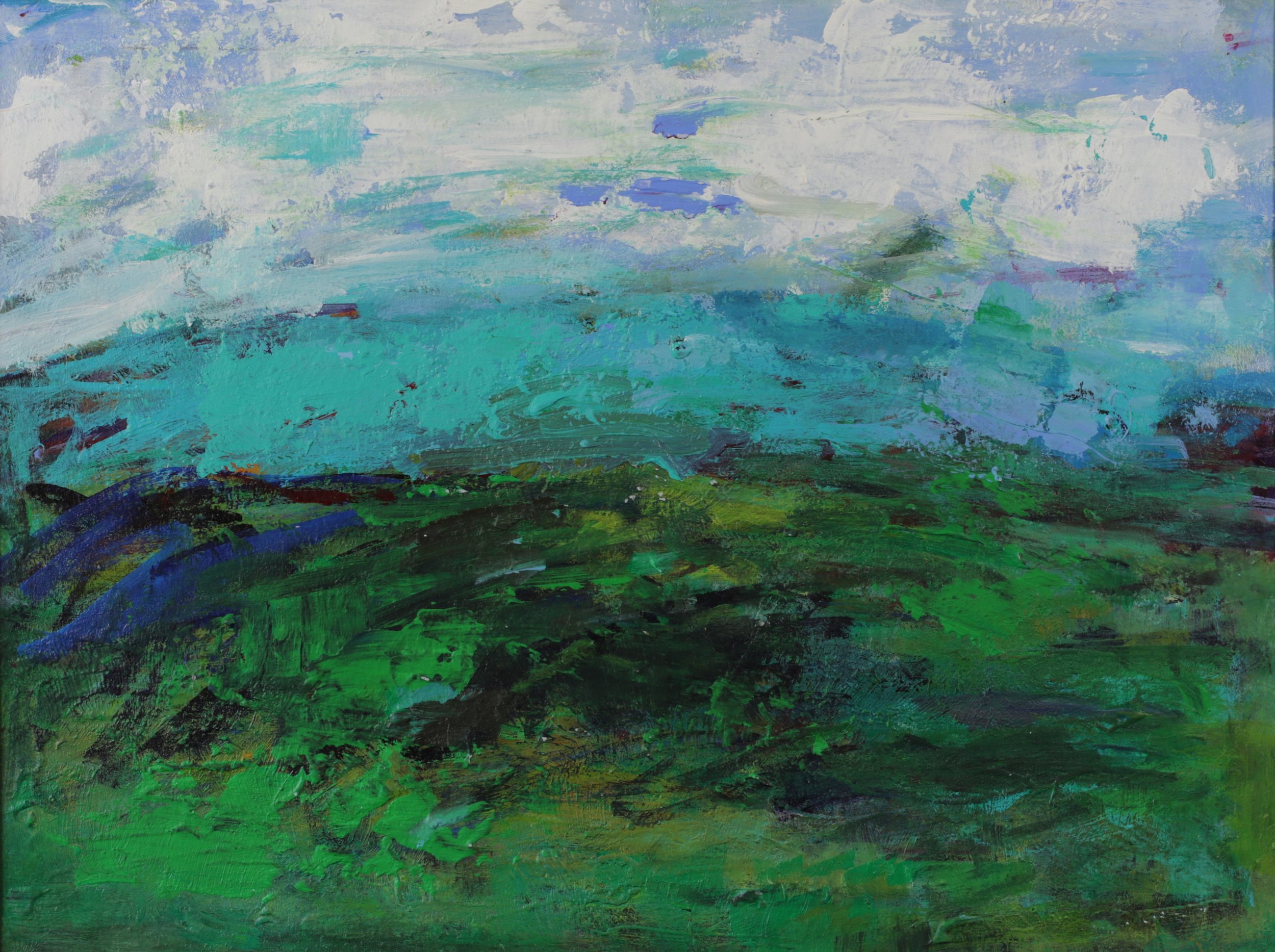 24-030, 2026, Acrylic on paper, 11" x 15"