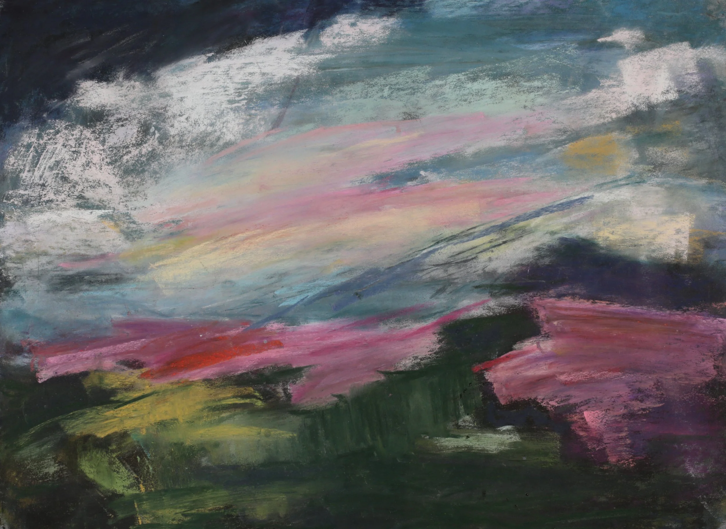24-0223, 2025, Pastel on paper, 12" x 16"