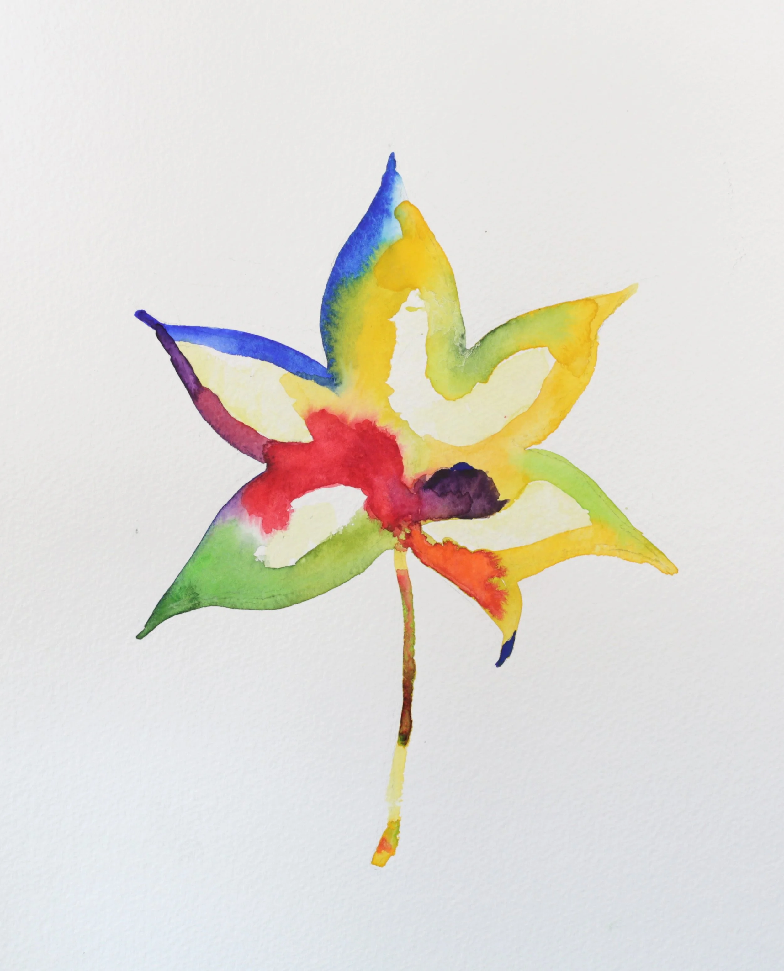 25-0322, 2017, Watercolor on paper, 15" X 11"