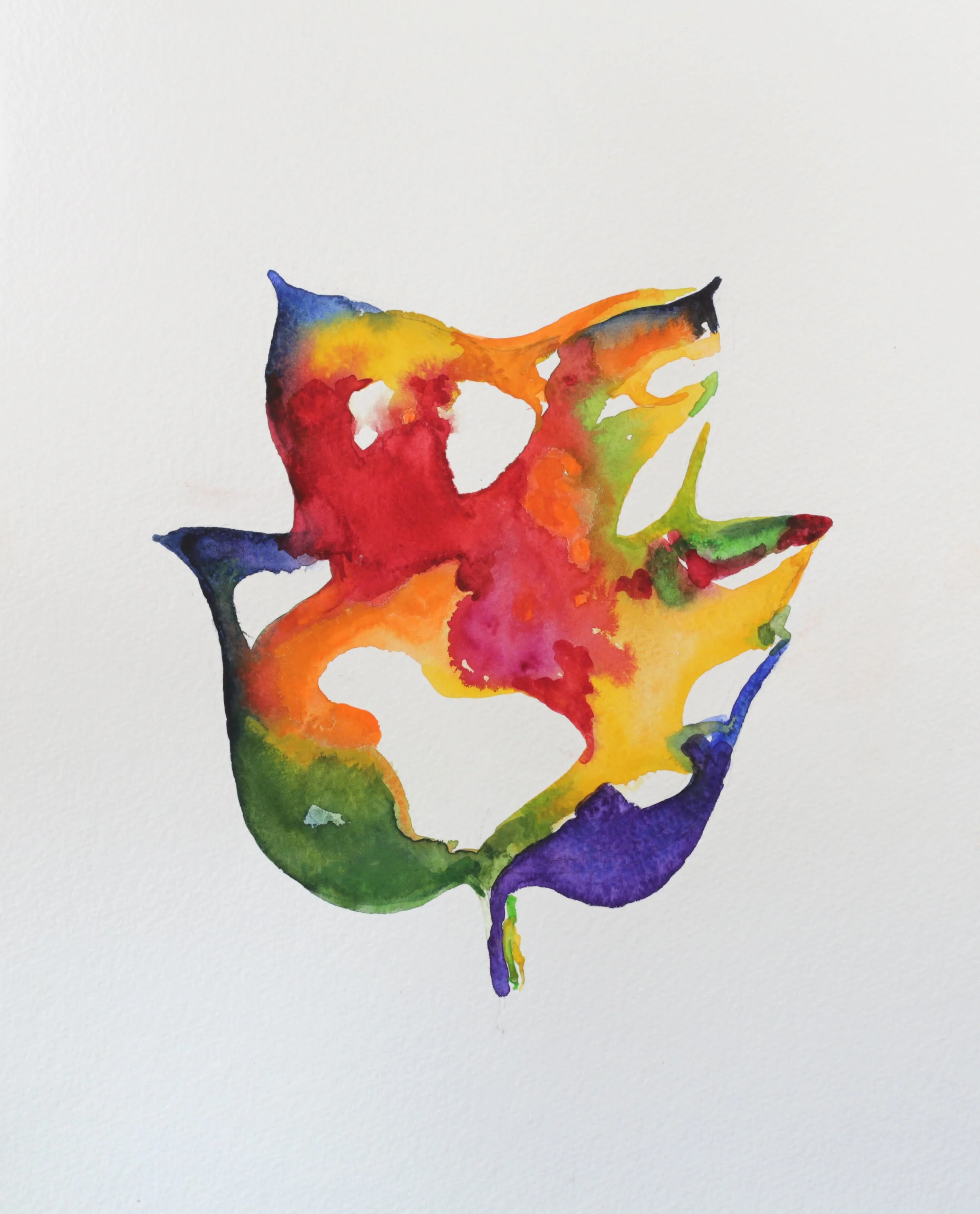 25-0316, 2017, Watercolor on paper, 15" X 11"