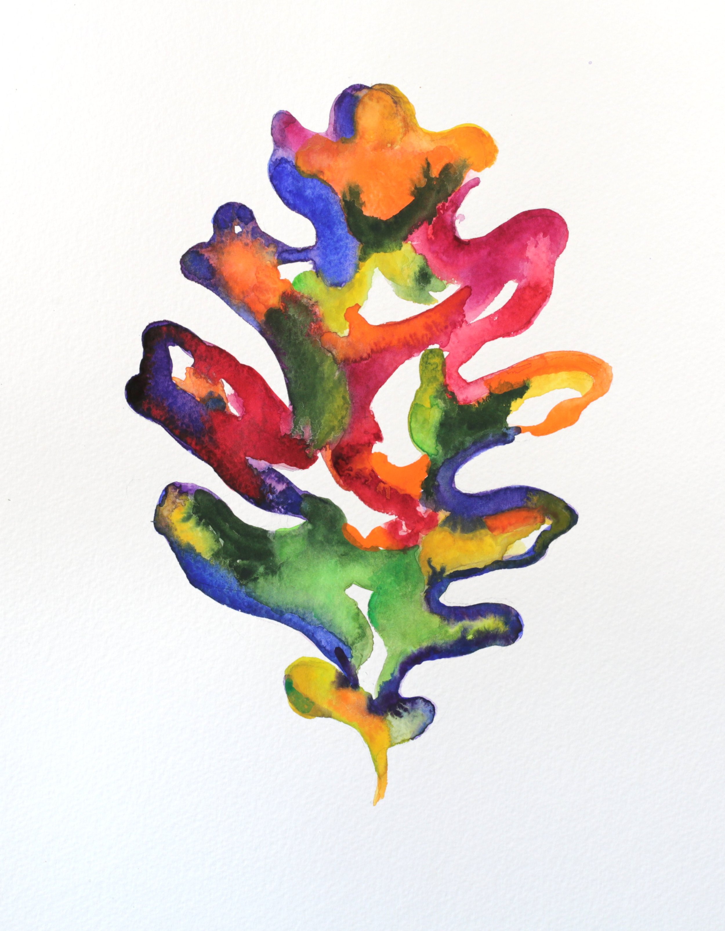 25-0324, 2017, Watercolor on paper, 15" X 11"