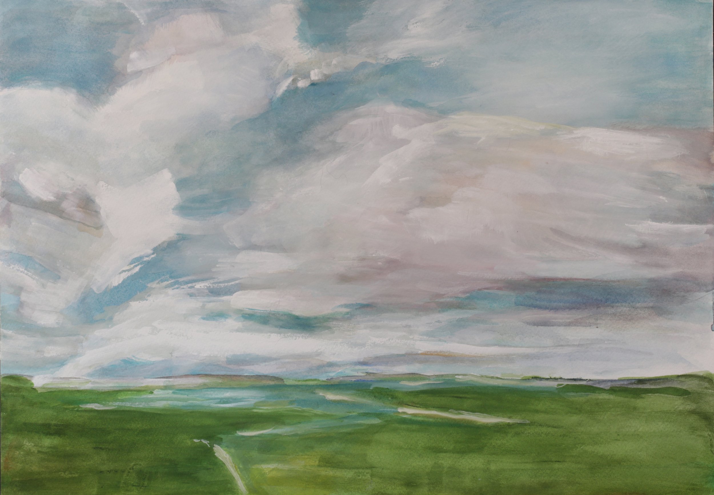 24-0314 2025, Watercolor on paper, 11" X 14"