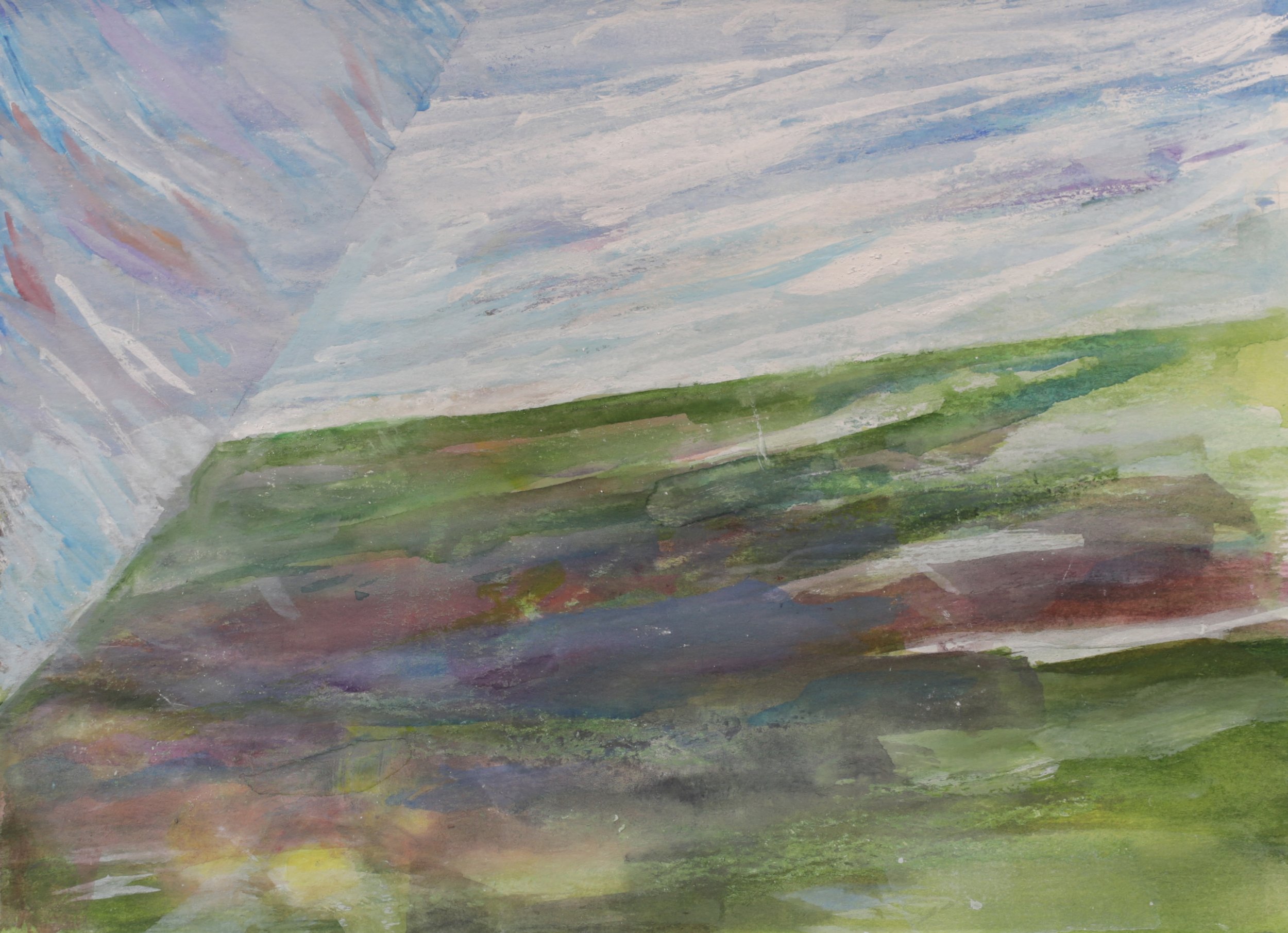 26-0317, 2024, Watercolor on paper, 9" X 12"