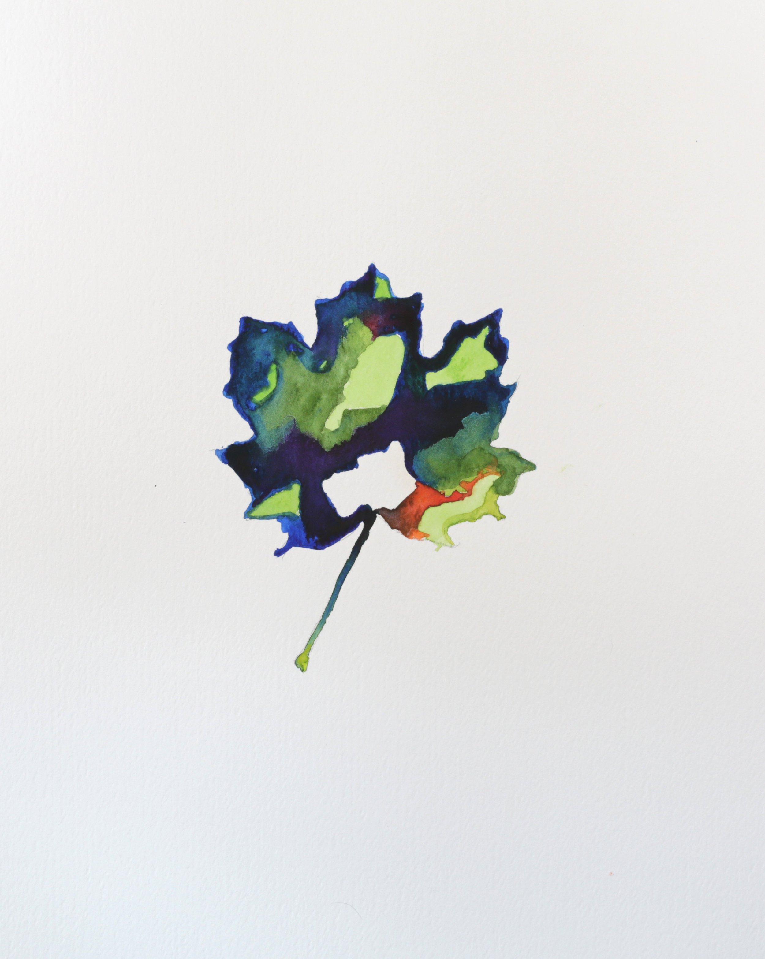25-0327, 2016, Watercolor on paper, 15" X 11"