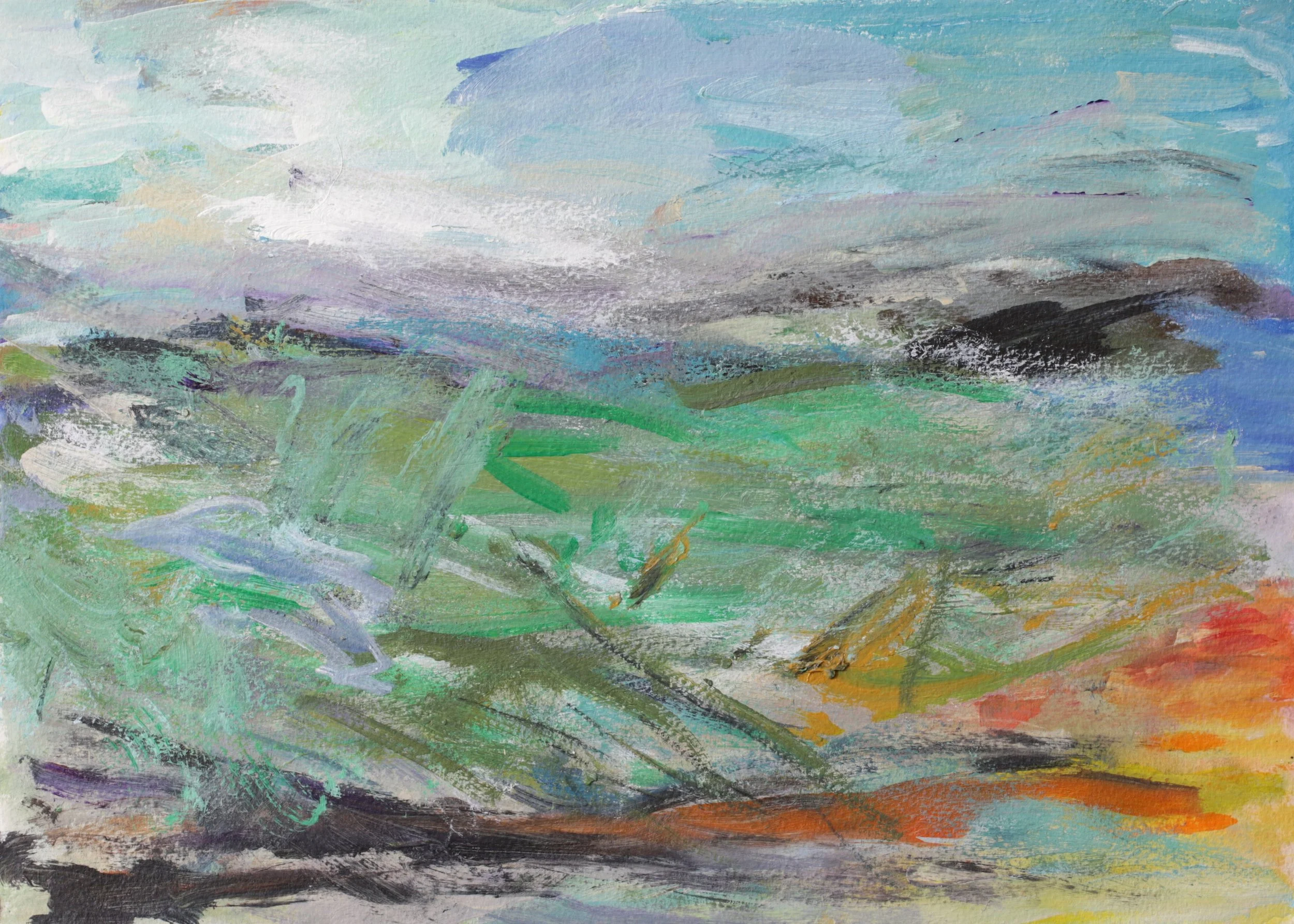 24-068, 2025, Acrylic on paper, 10 1/4" x 14 1/4"