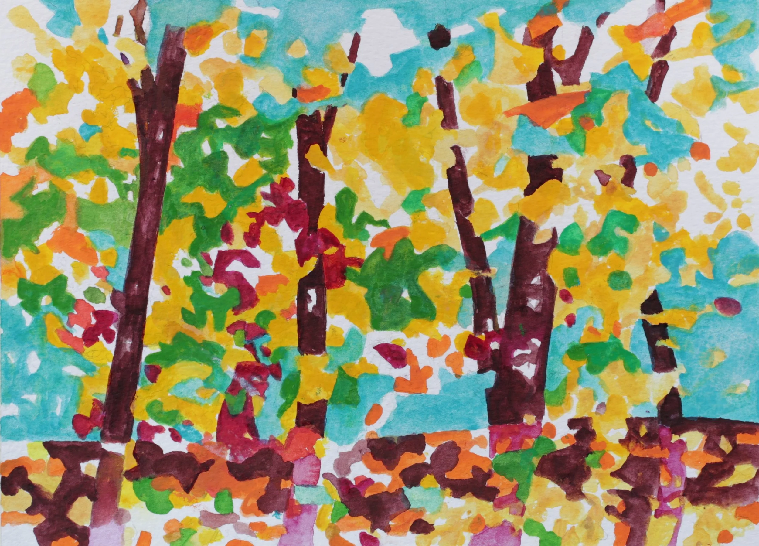 25-0397, 2024, Watercolor on paper, 8" X 10 7/8"