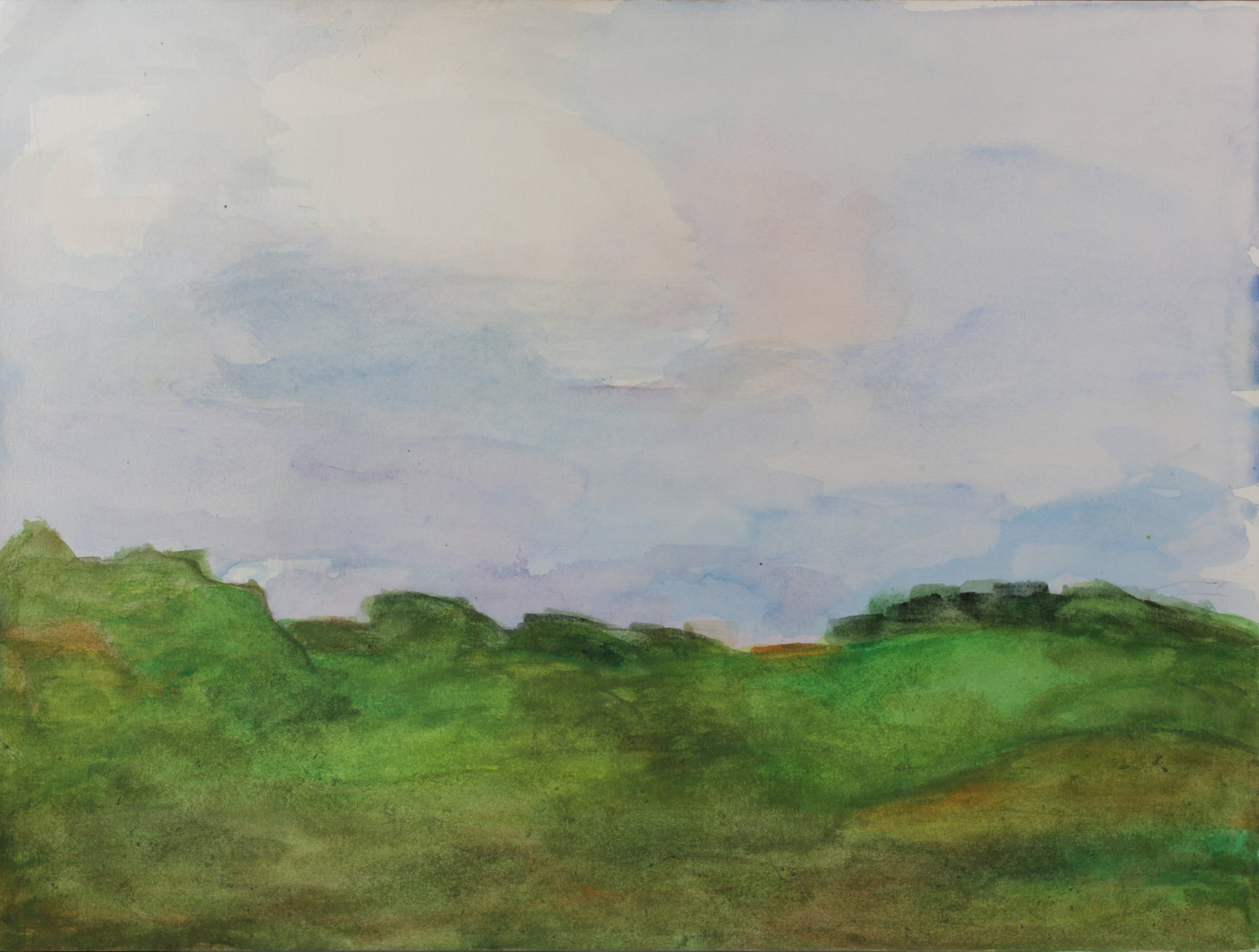 24-0318 2024, Watercolor on paper, 15" X 20"