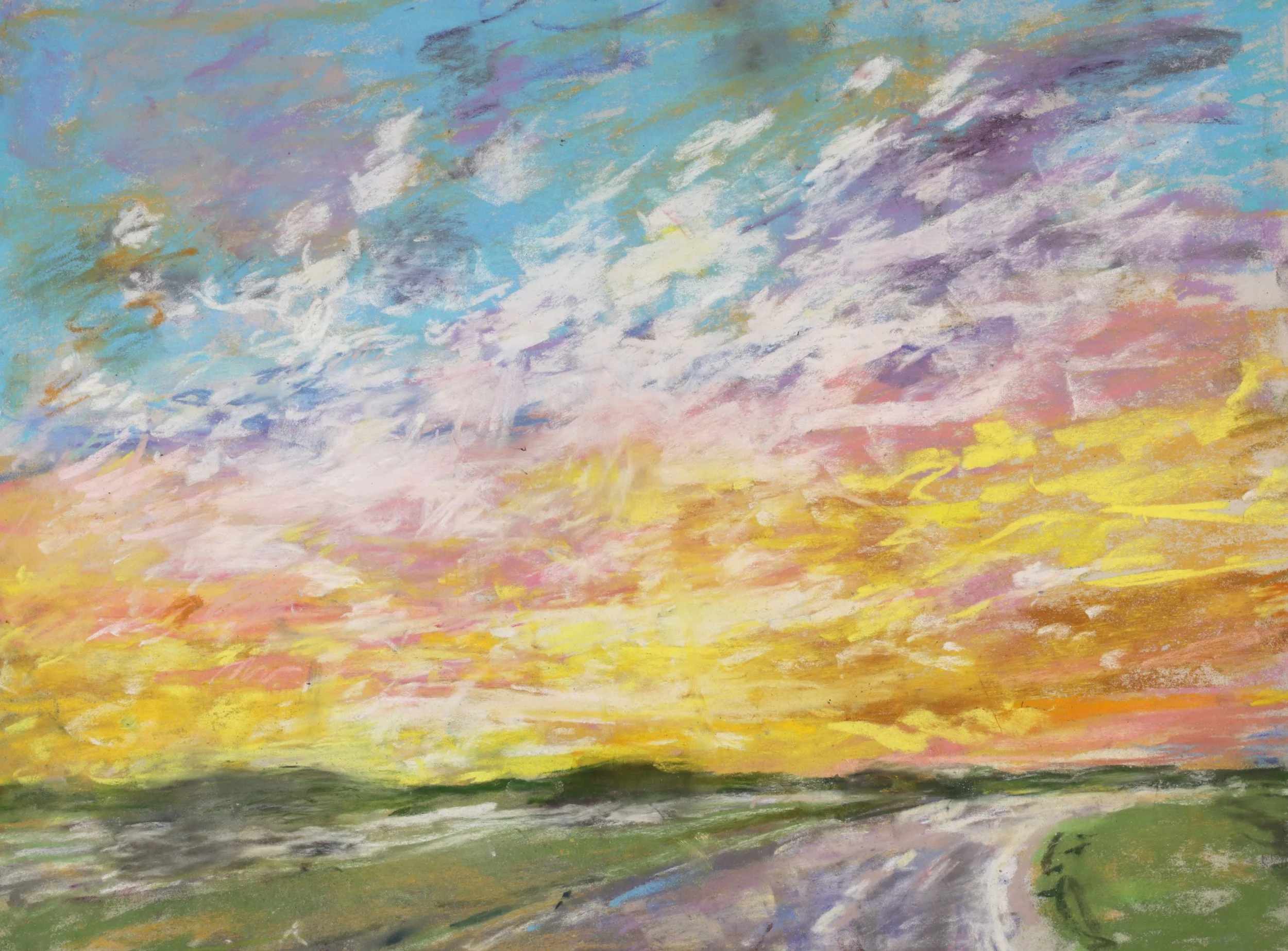 24-0225, 2025, Pastel on paper, 12" x 16"