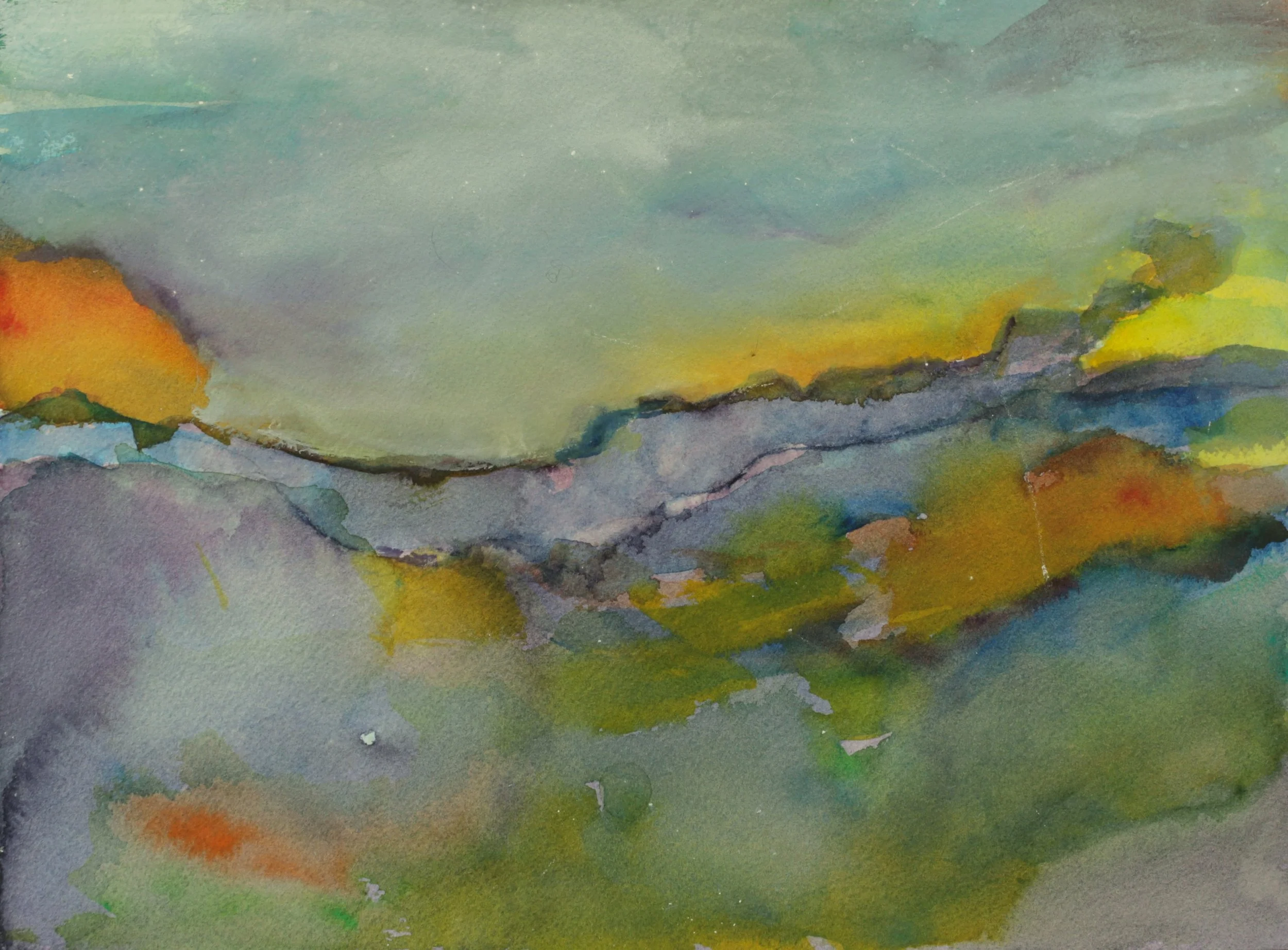 26-0315, 2024, Watercolor on paper, 9" X 12"