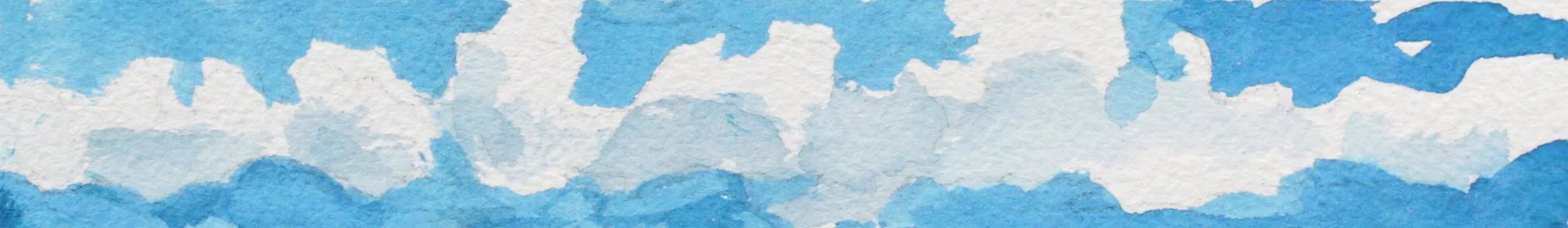 25-0367, 2024, Watercolor on paper, 1" X 7 1/8"