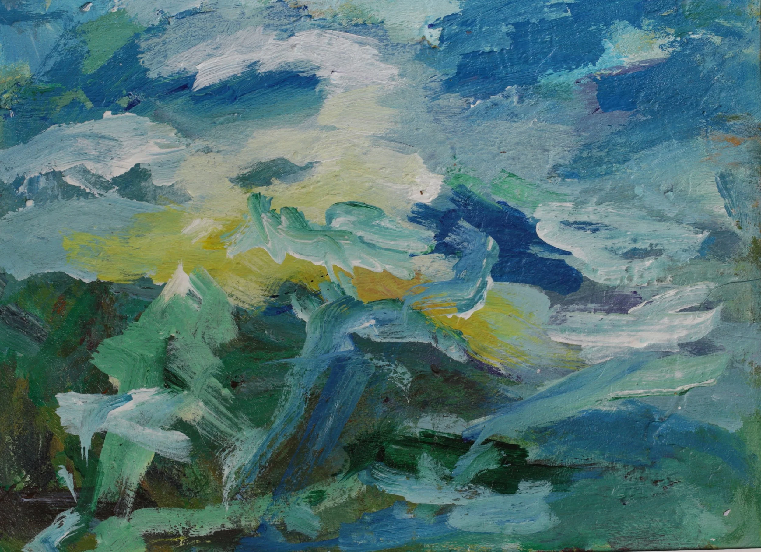 24-023, 2026, Acrylic on paper, 9" x 12"