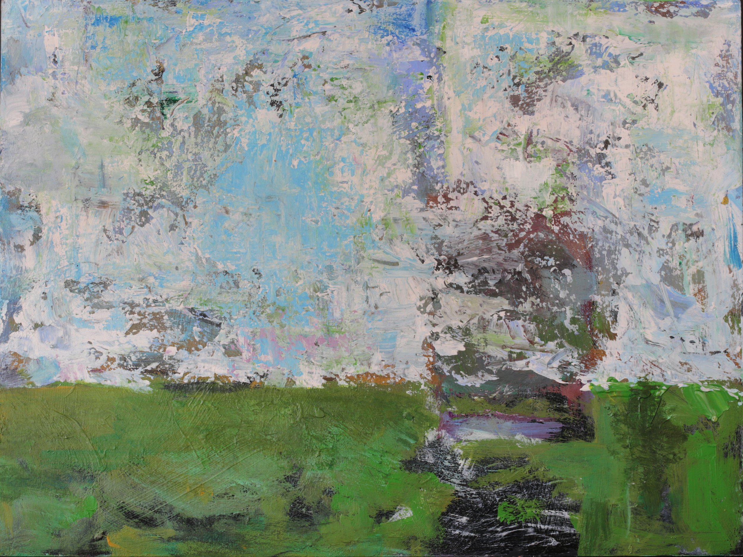 24-050, 2025, Acrylic on paper, 12" x 16"