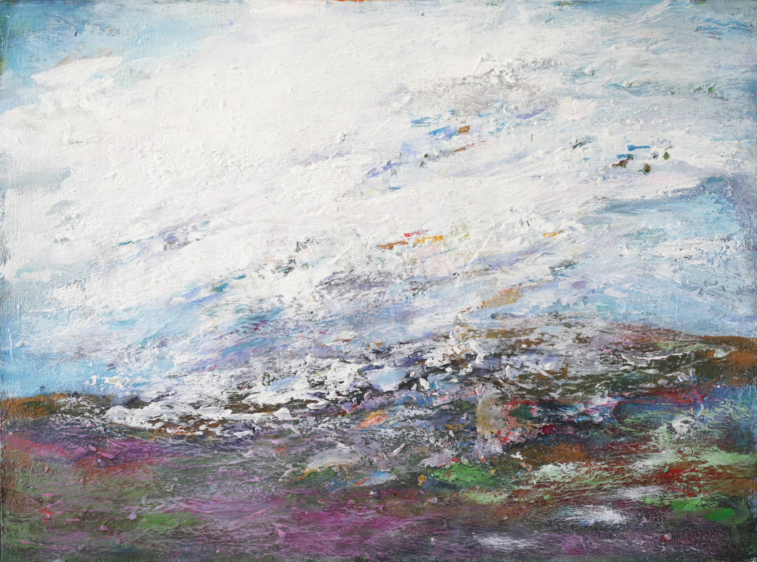 24-077, 2026, Acrylic on paper, 12" x 16"