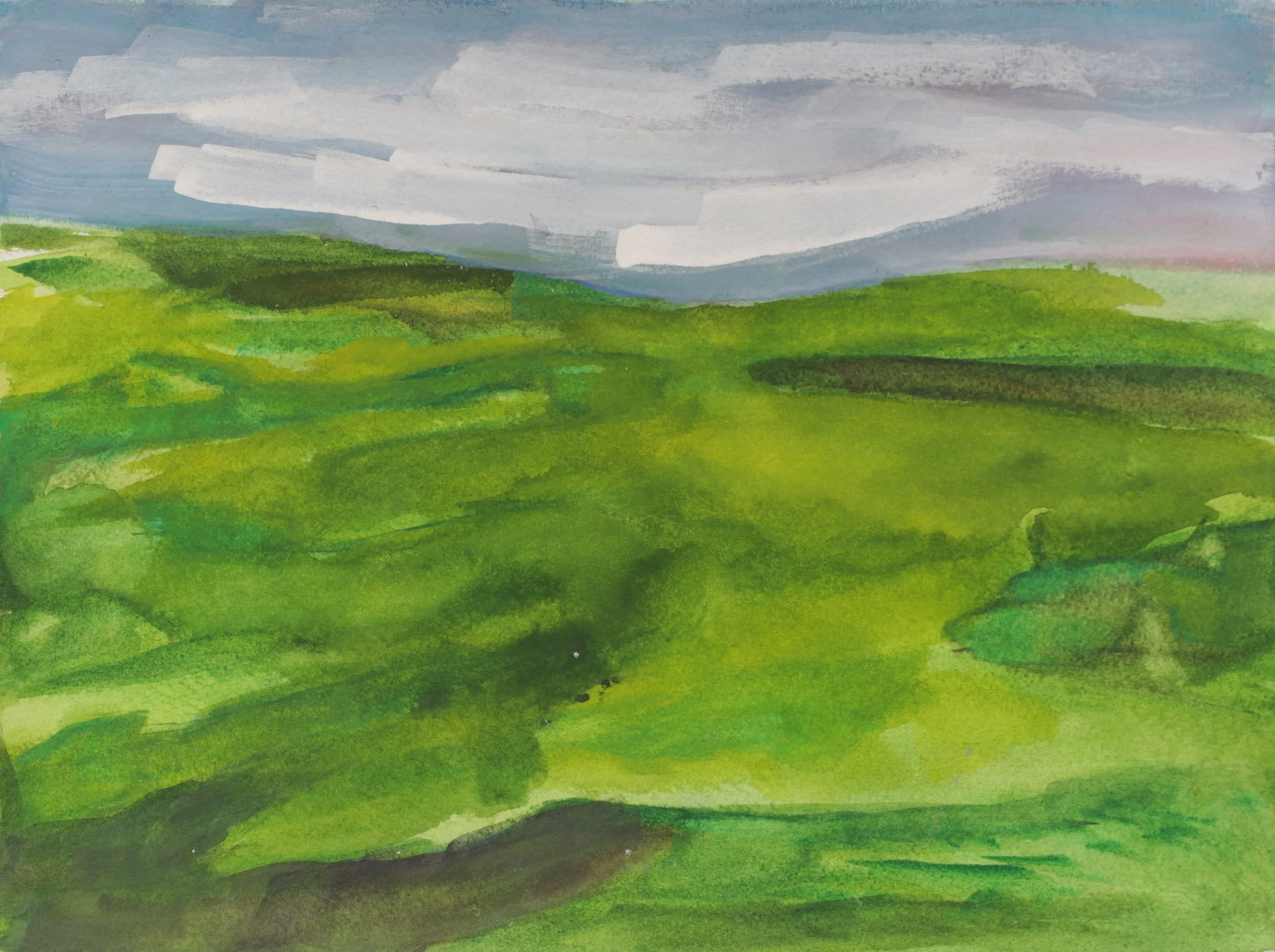 26-0300, 2024, Watercolor on paper, 9" X 12"
