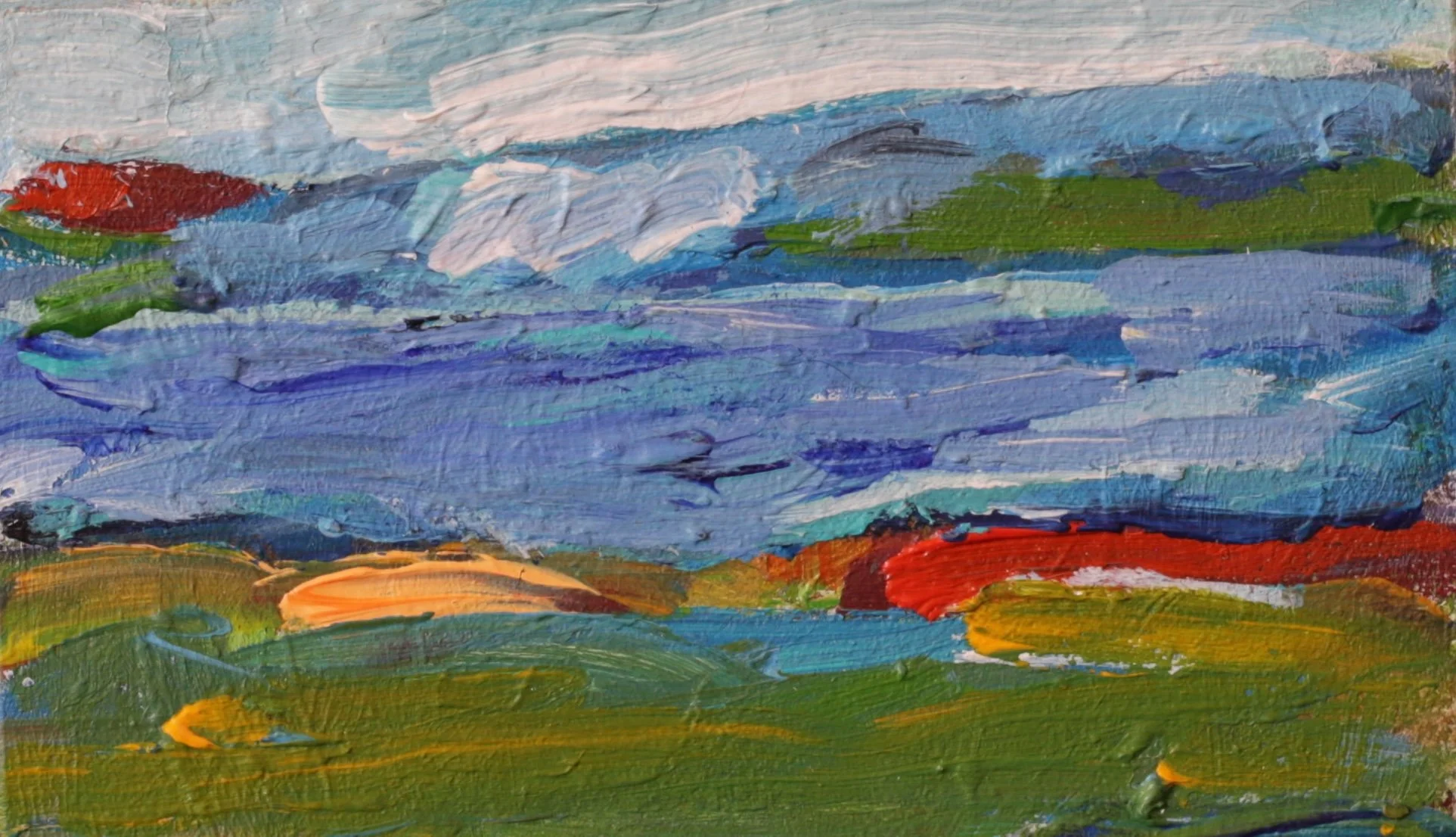24-055, 2026, Acrylic on panel, 3" x 5"