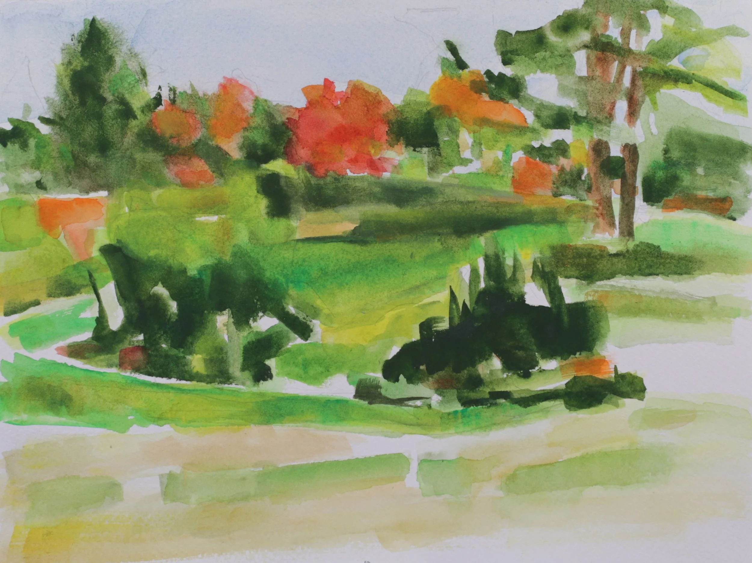 26-0311, 2024, Watercolor on paper, 9" X 12"
