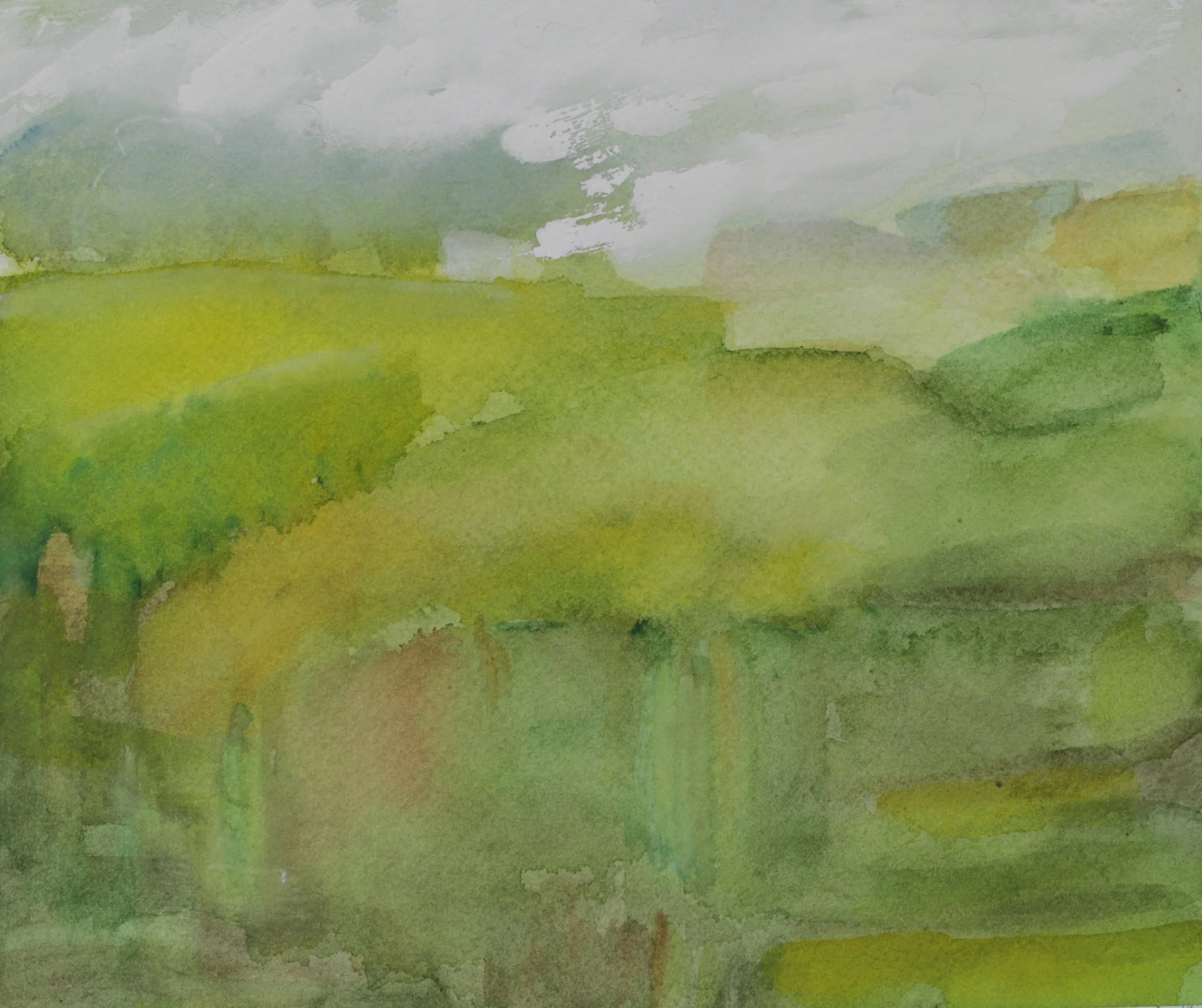 24-0335, 2023, Watercolor on paper, 7 1/2" X 9"