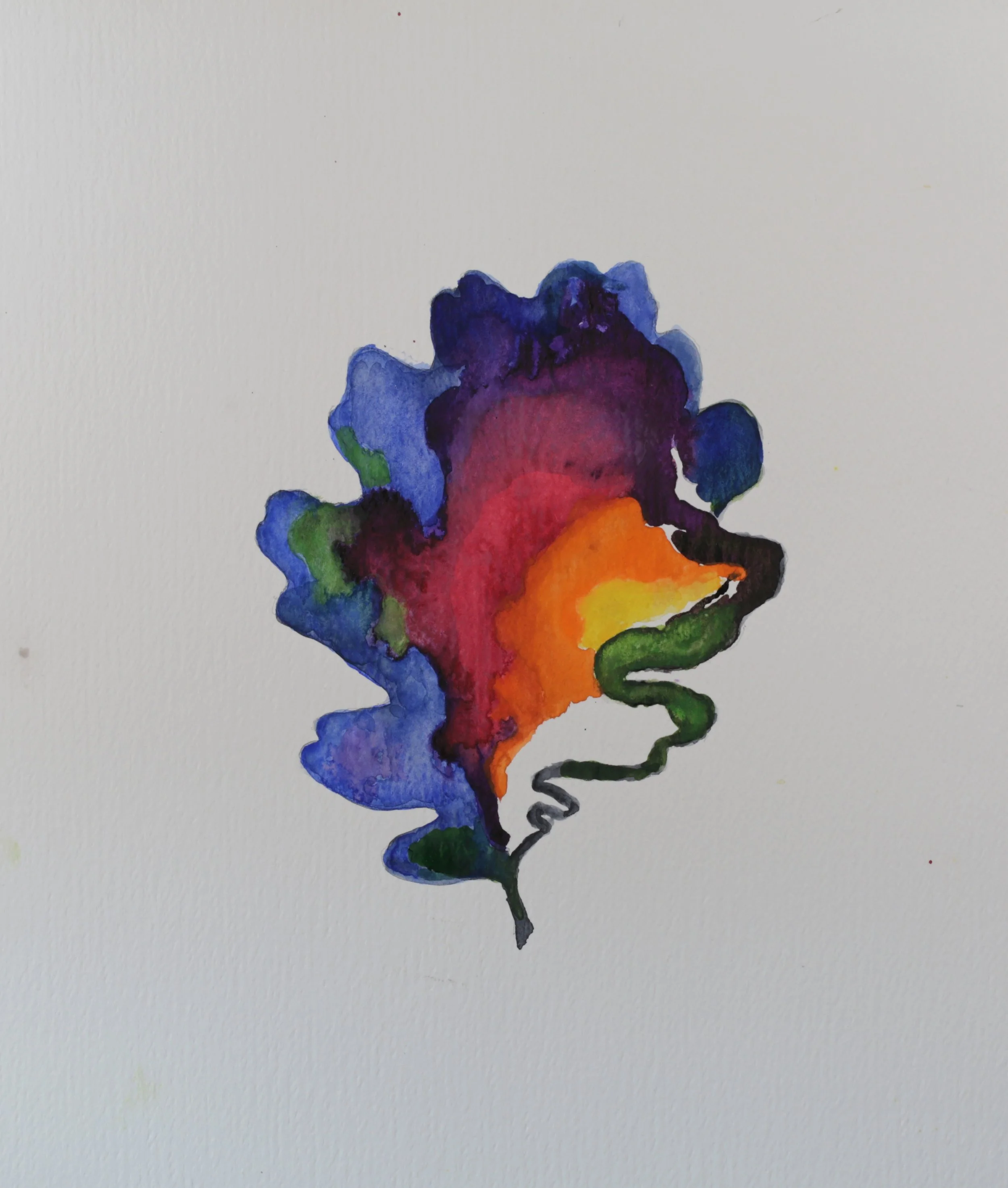 25-0308, 2017, Watercolor on paper, 15" X 11"