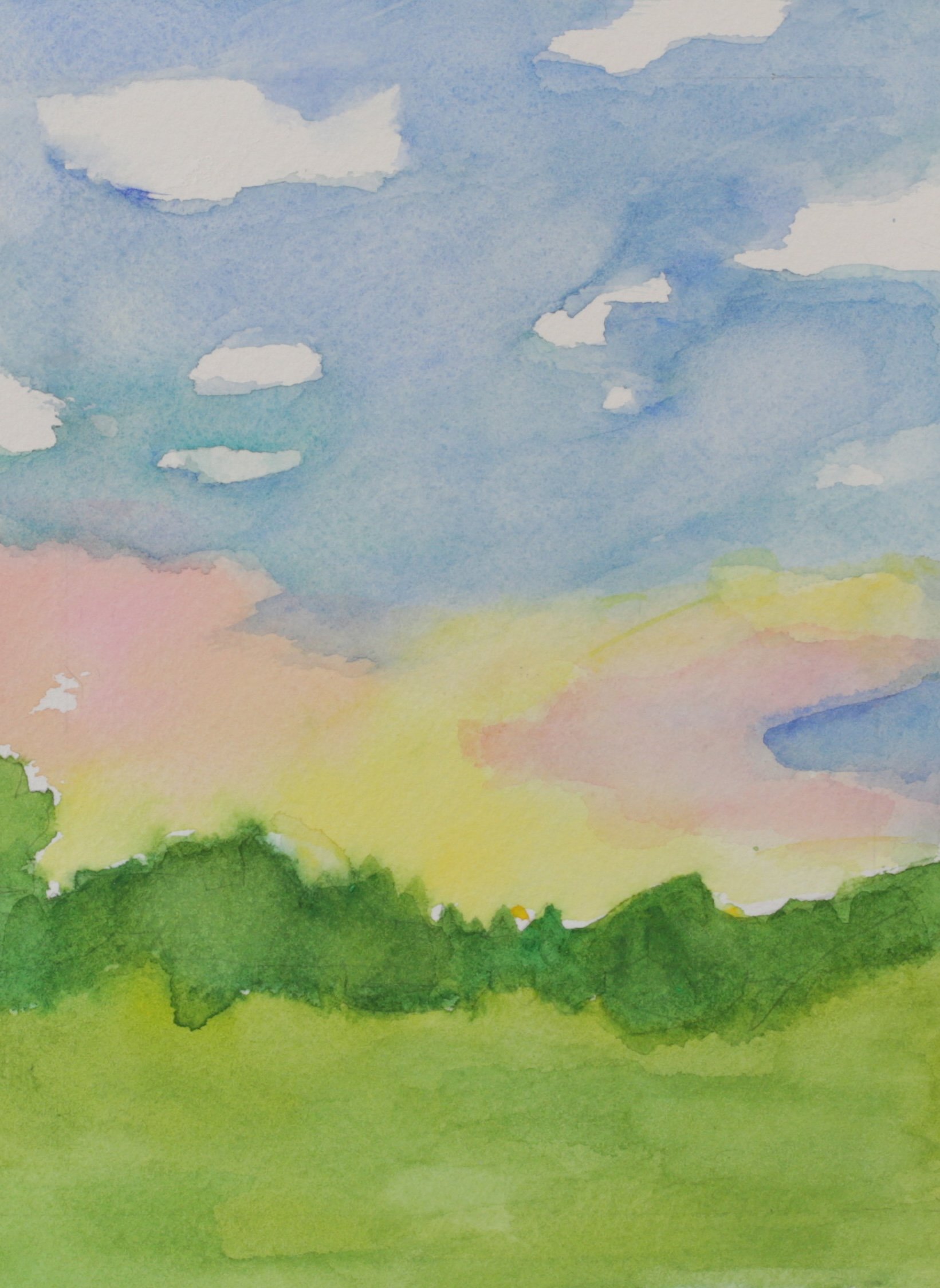 25-0355, 2023, Watercolor on paper, 8" X 6"