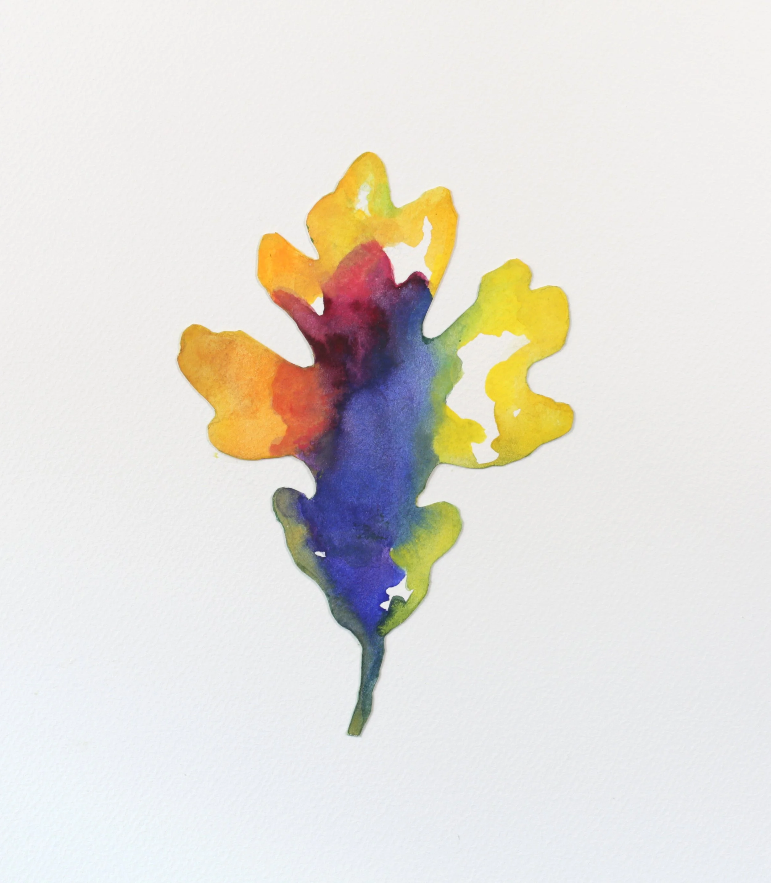 24-0376, 2019, Watercolor on paper, 12" X 9"