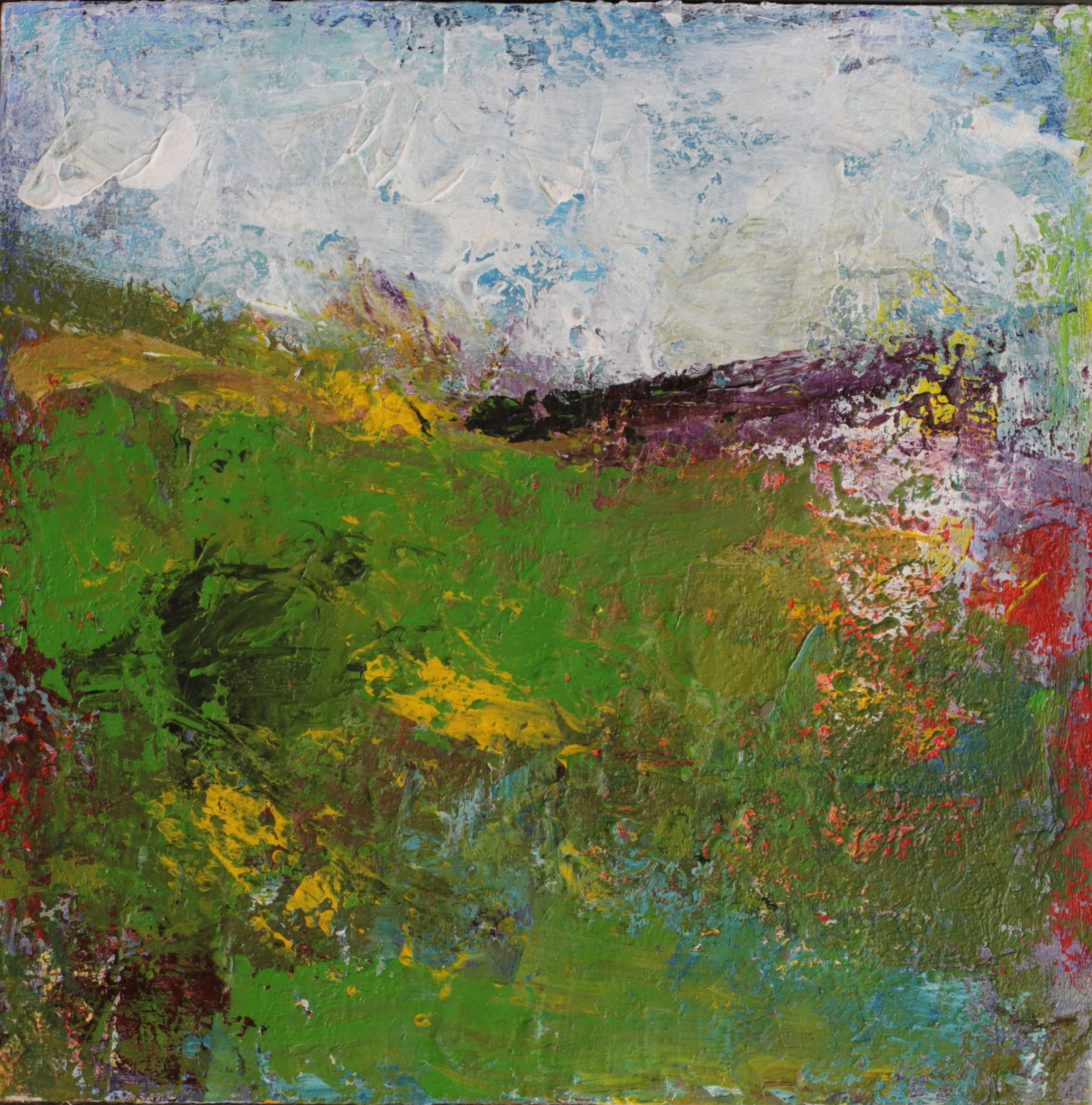 24-052 2025, Acrylic on panel, 10" x 10" x 1/2'