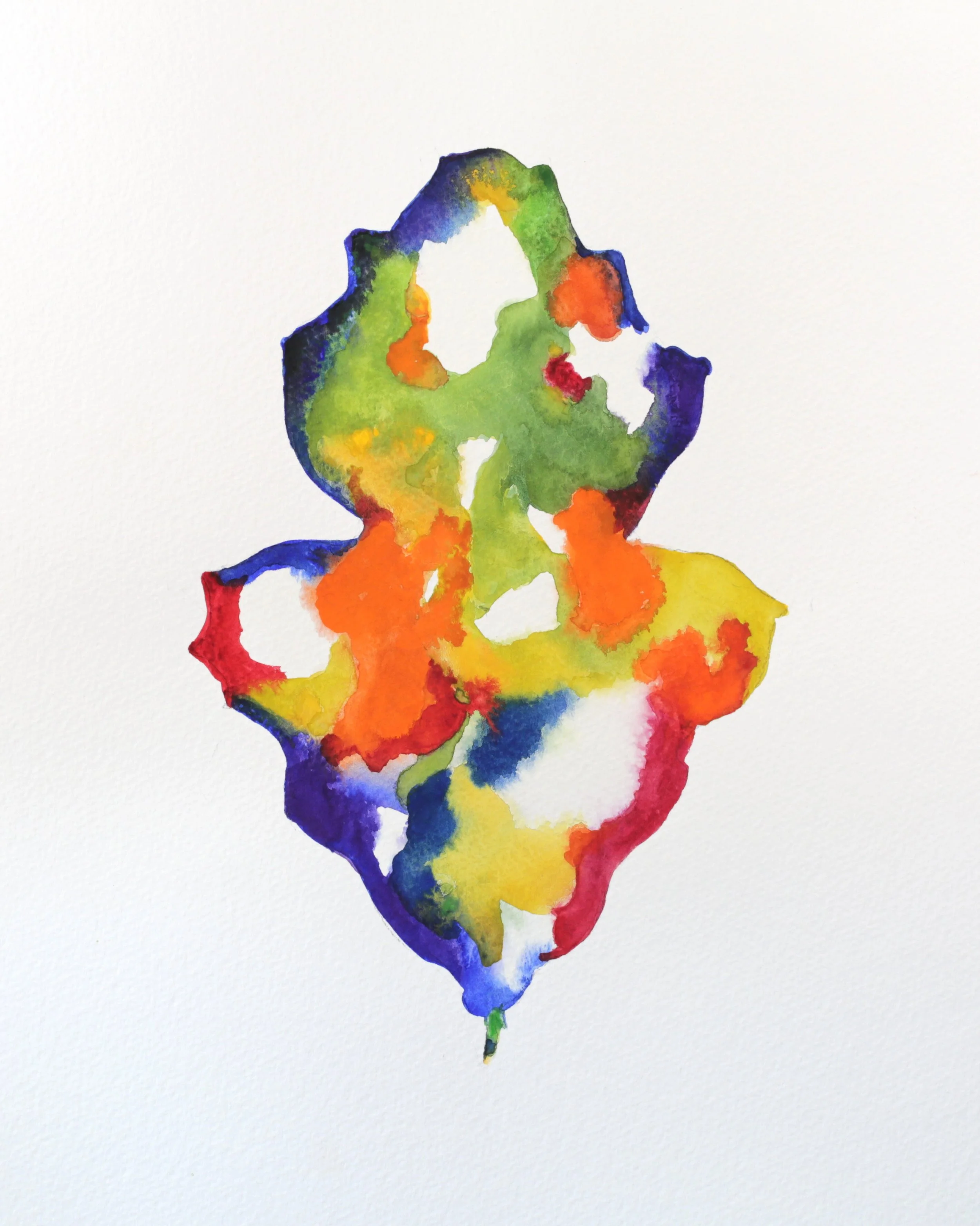 25-0323, 2017, Watercolor on paper, 15" X 11"