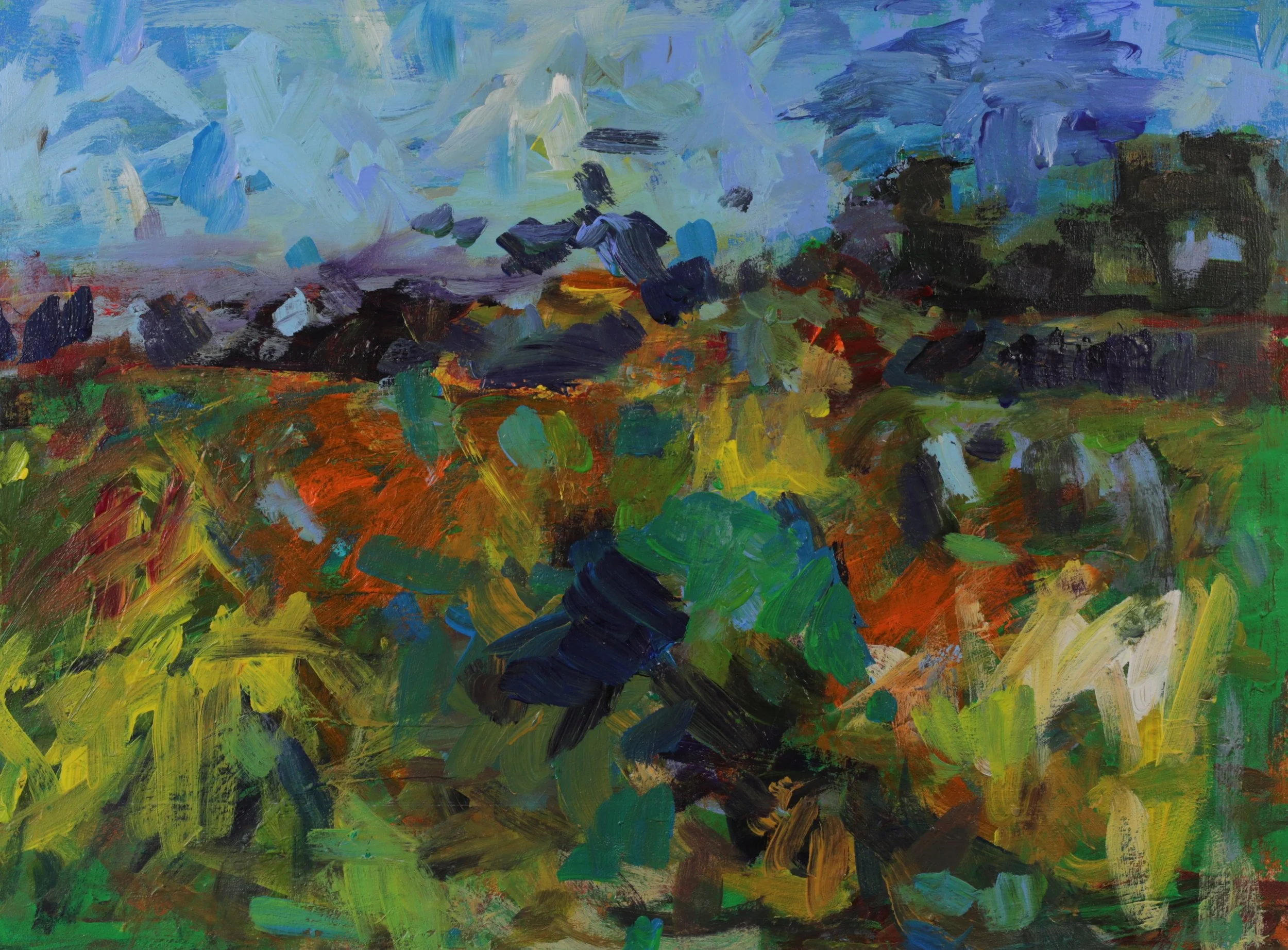 24-033, 2025, Acrylic on paper, 12" x 16"