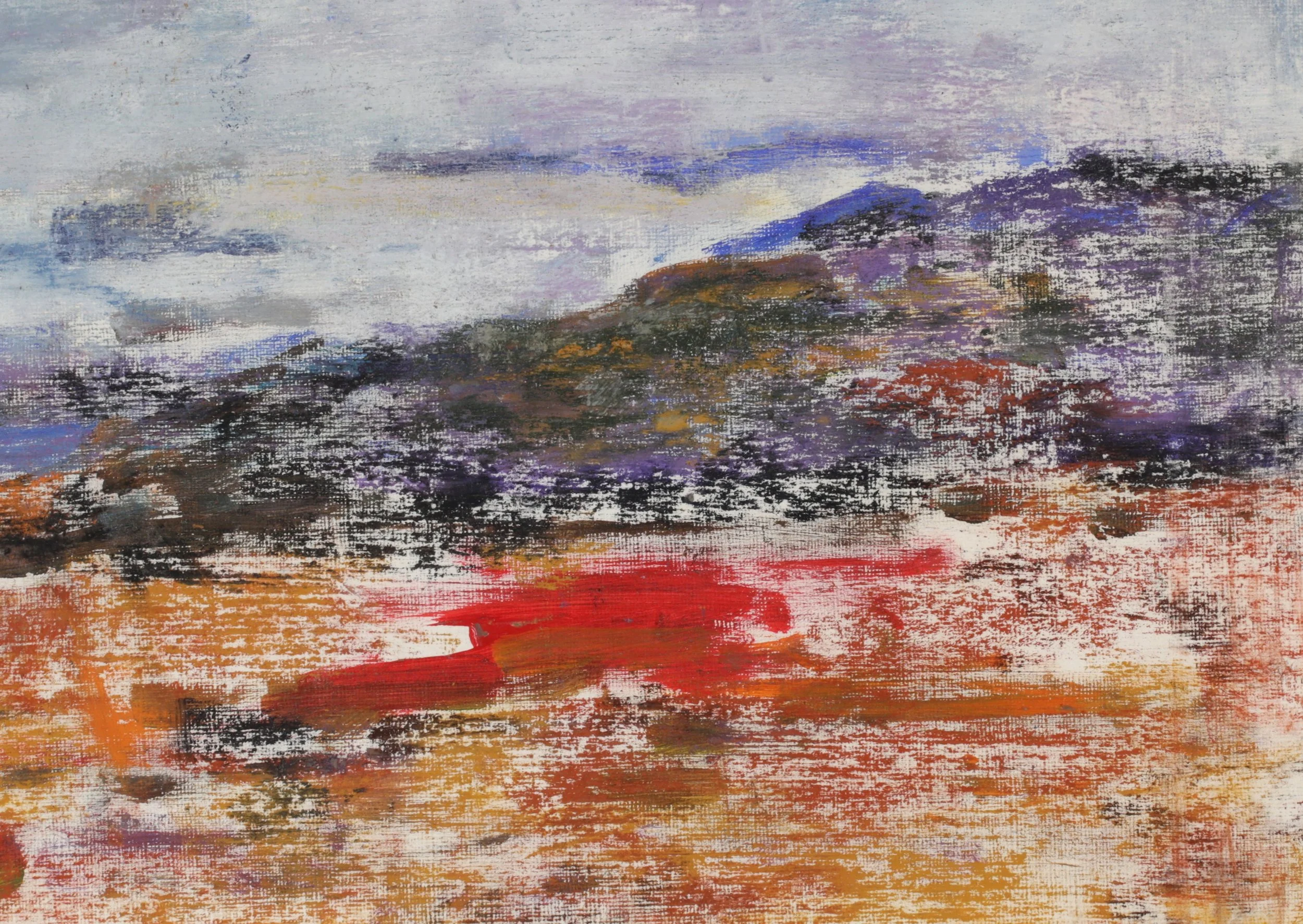 24-0222, 2025, Pastel on paper, 9" x 12"