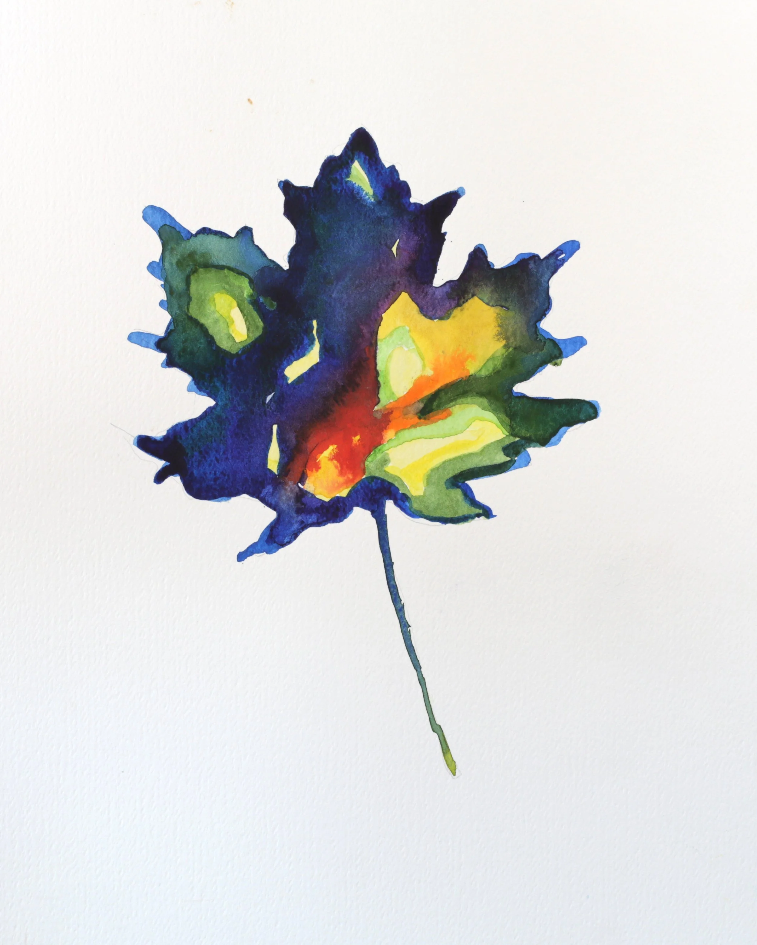 25-0318, 2017, Watercolor on paper, 15" X 11"