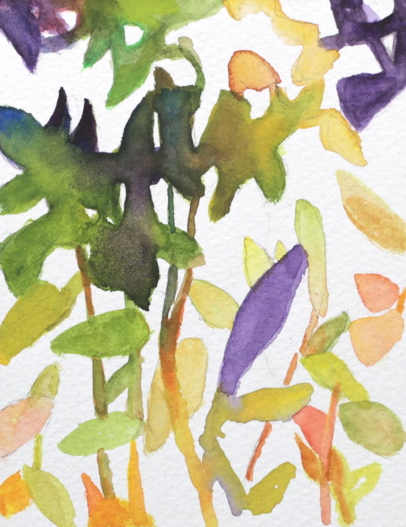 25-0364, 2023, Watercolor on paper, 4 5/8" X 3 1/2"