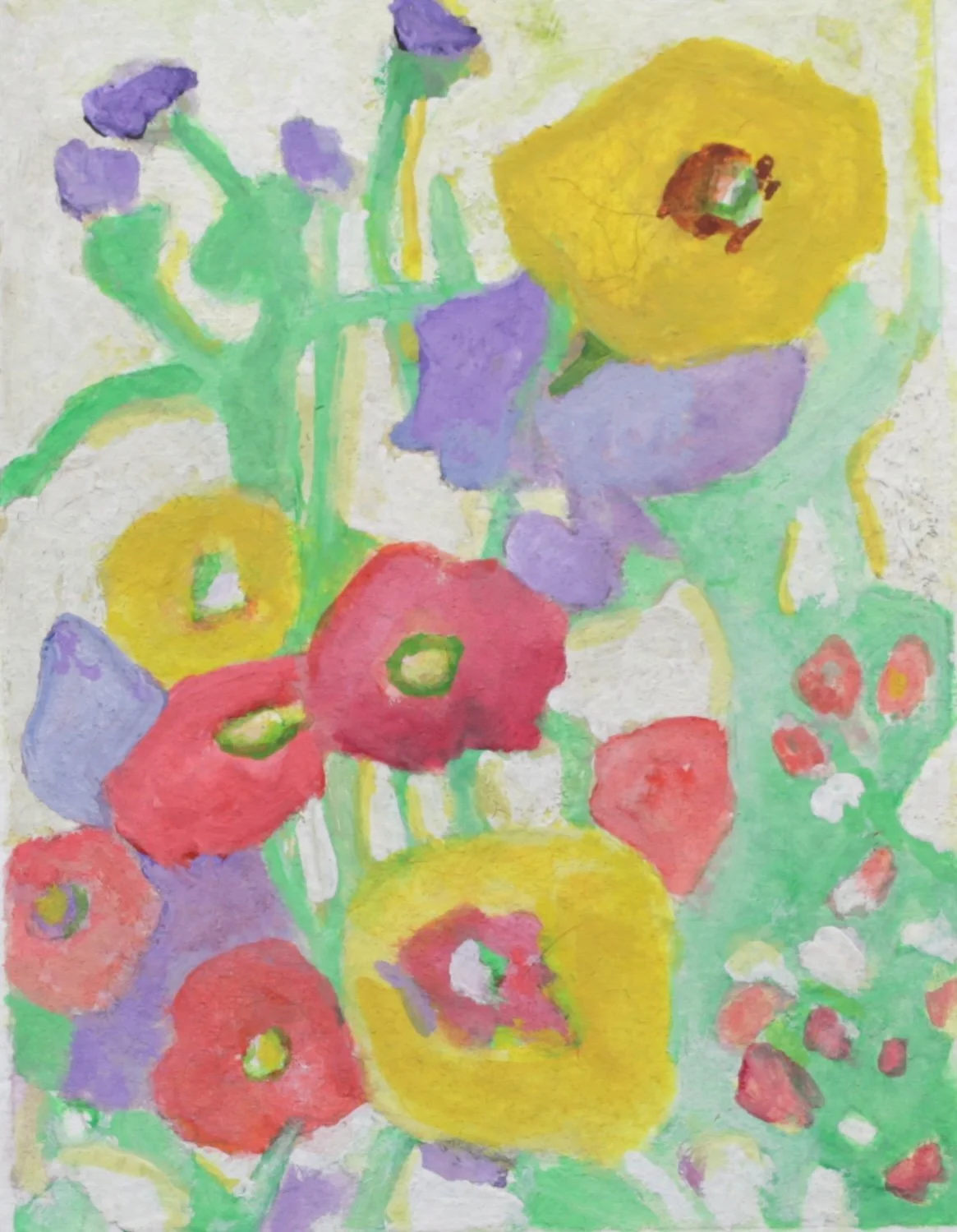 25-0363, 2023, Watercolor on paper, 4" X 3 "