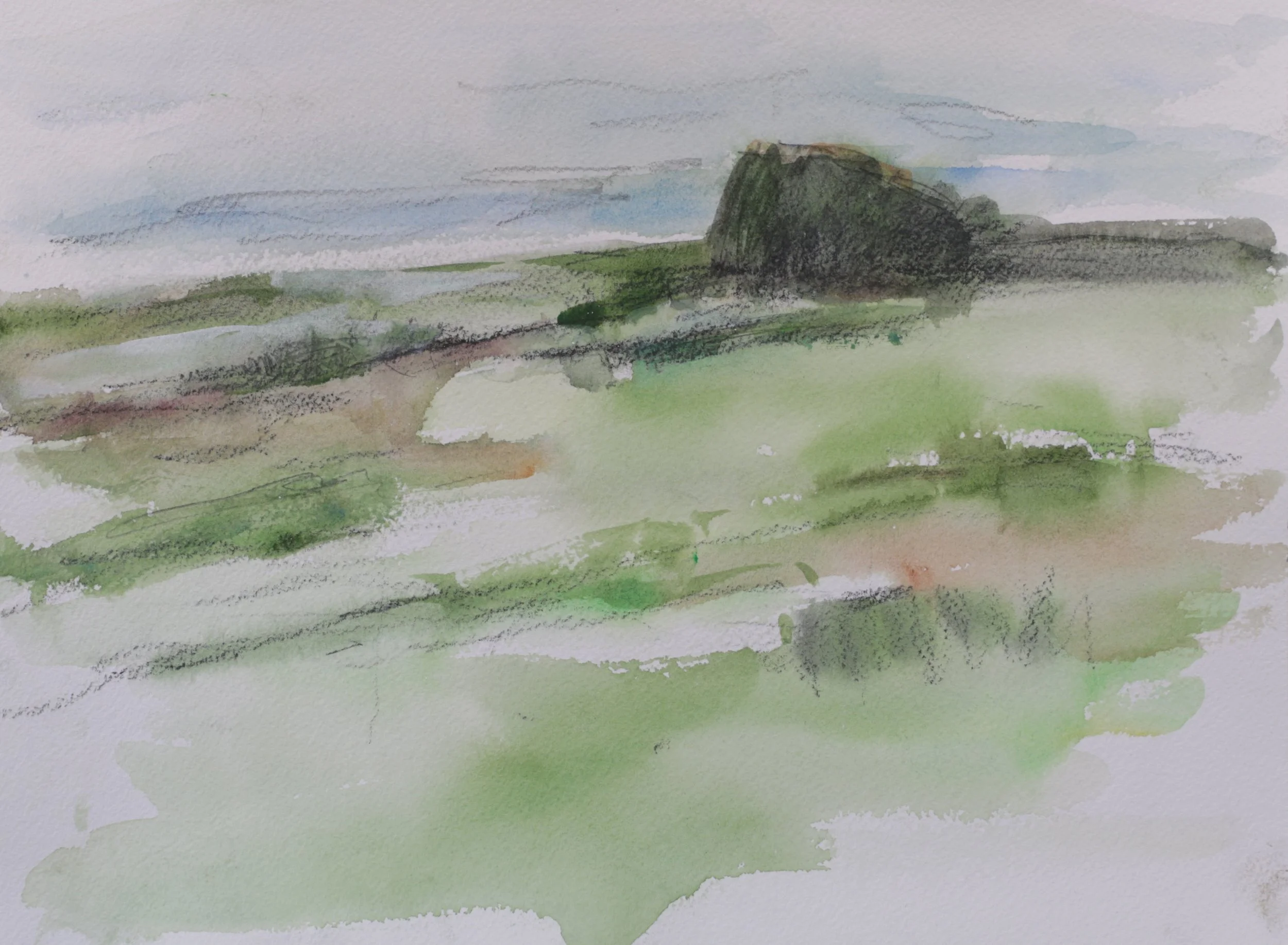 26-0304, 2024, Watercolor on paper, 9" X 12"