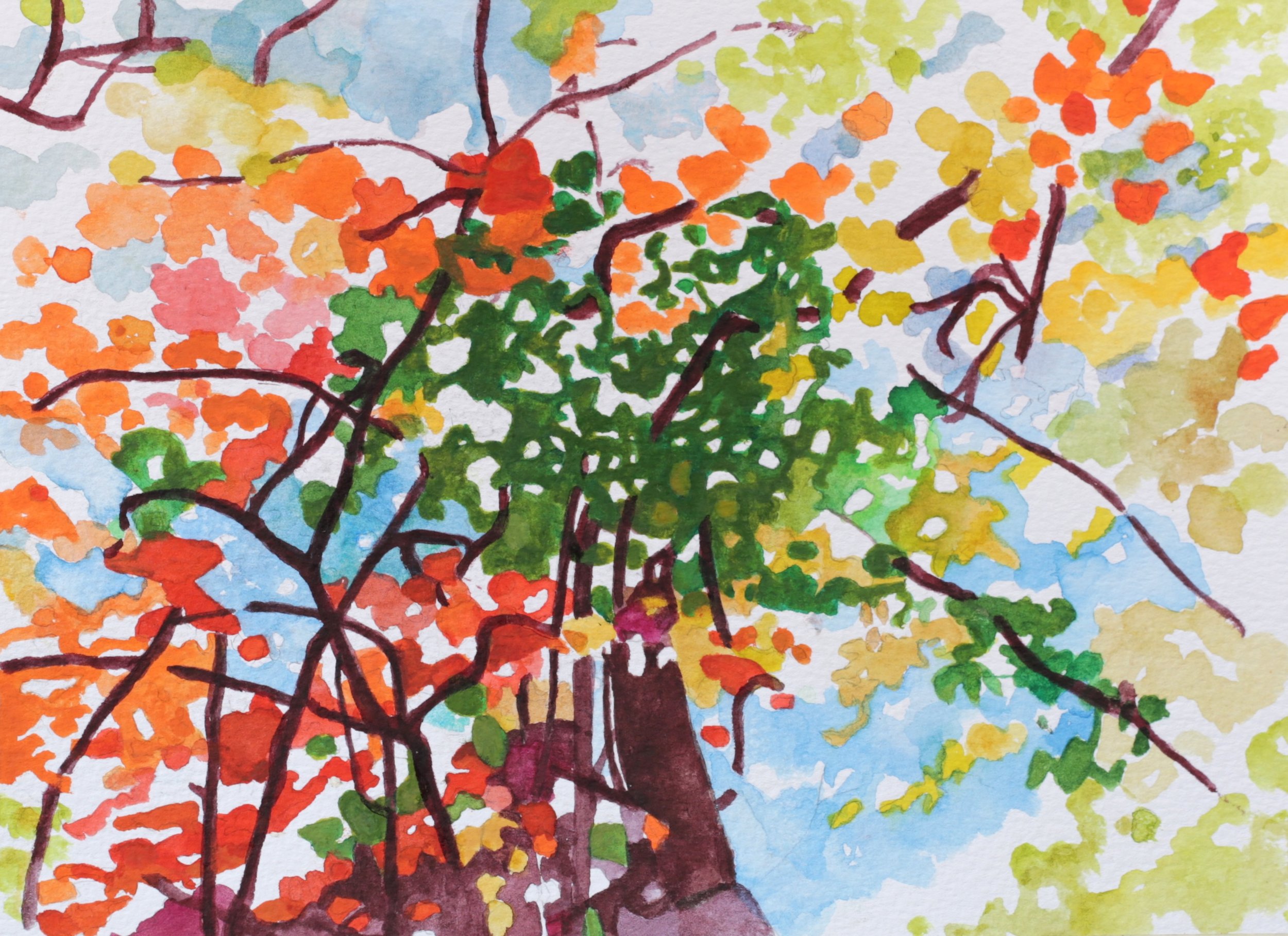 25-0394, 2024, Watercolor on paper, 8" X 11"