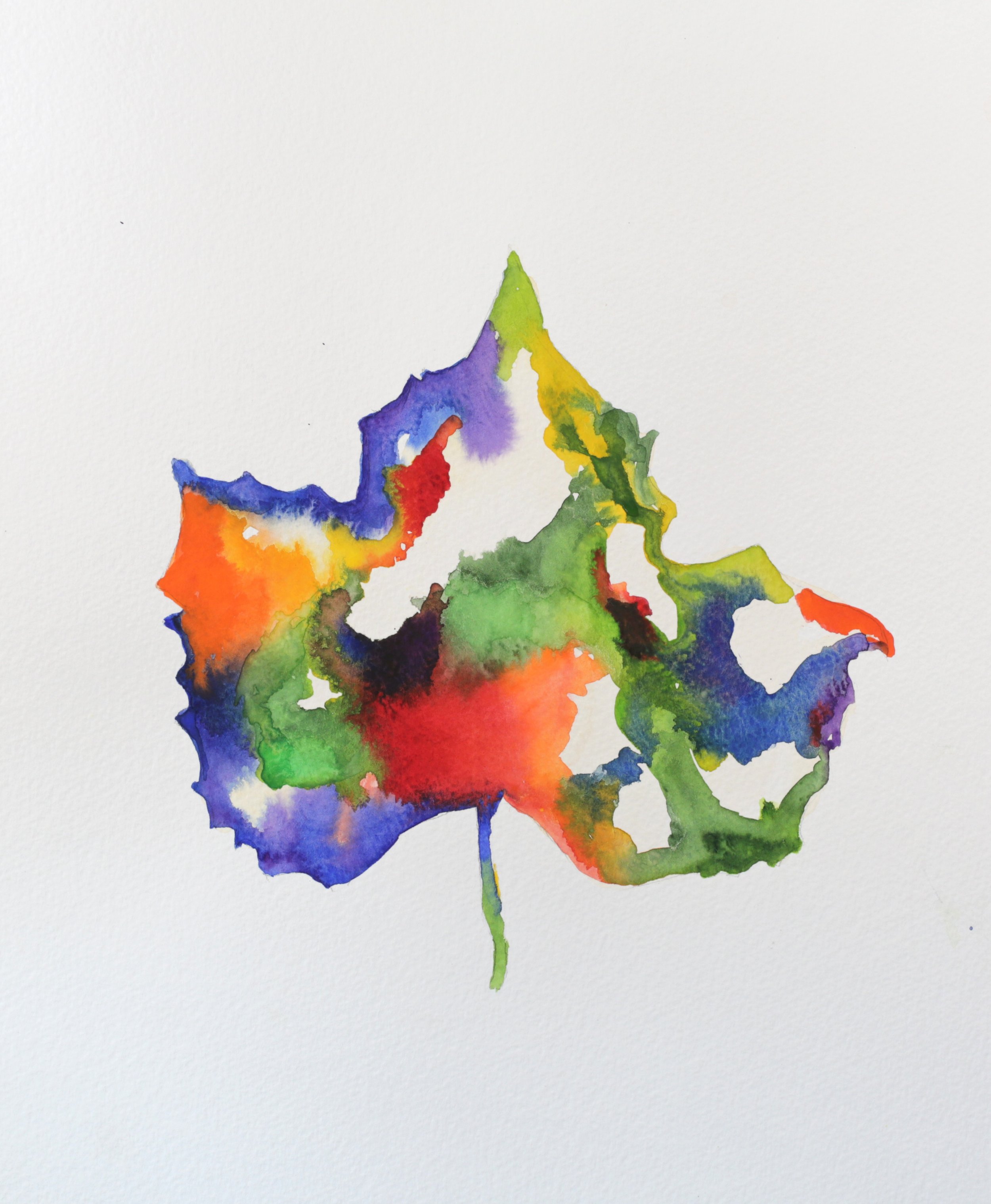 25-0317, 2017, Watercolor on paper, 15" X 11"